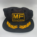 Vintage Massey Ferguson MF Patch Black Mesh Snapback Hat