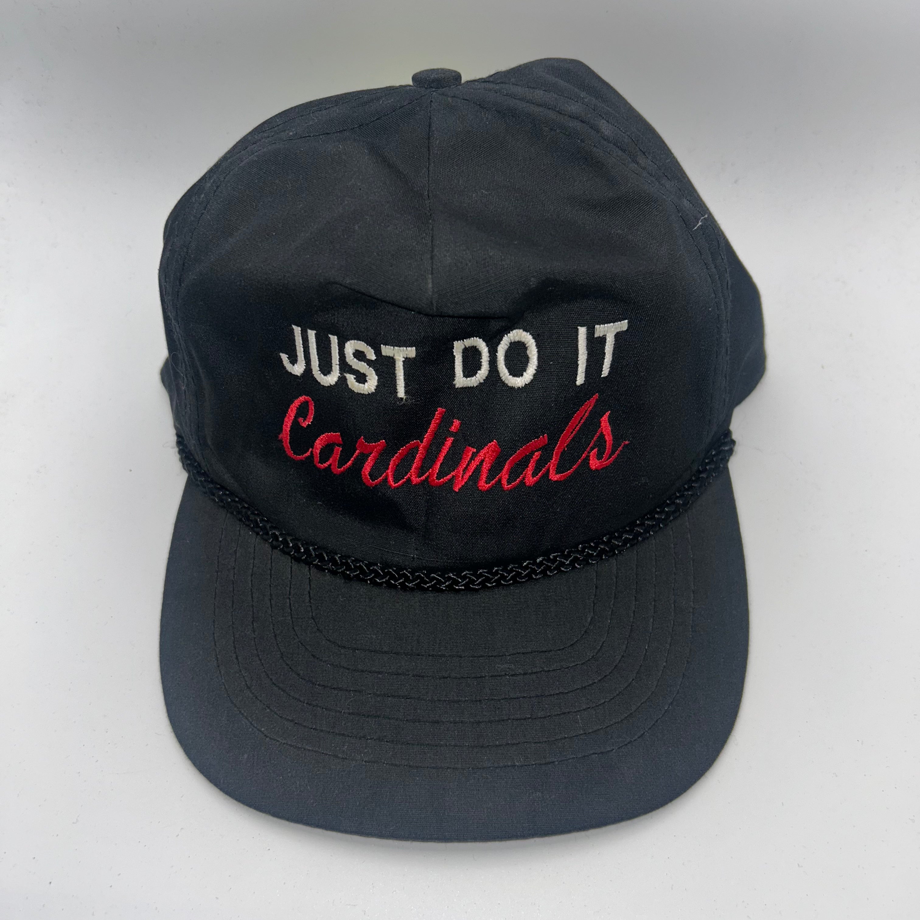 Vintage Louisville Cardinals Just Do It Black Rope Zipback Hat
