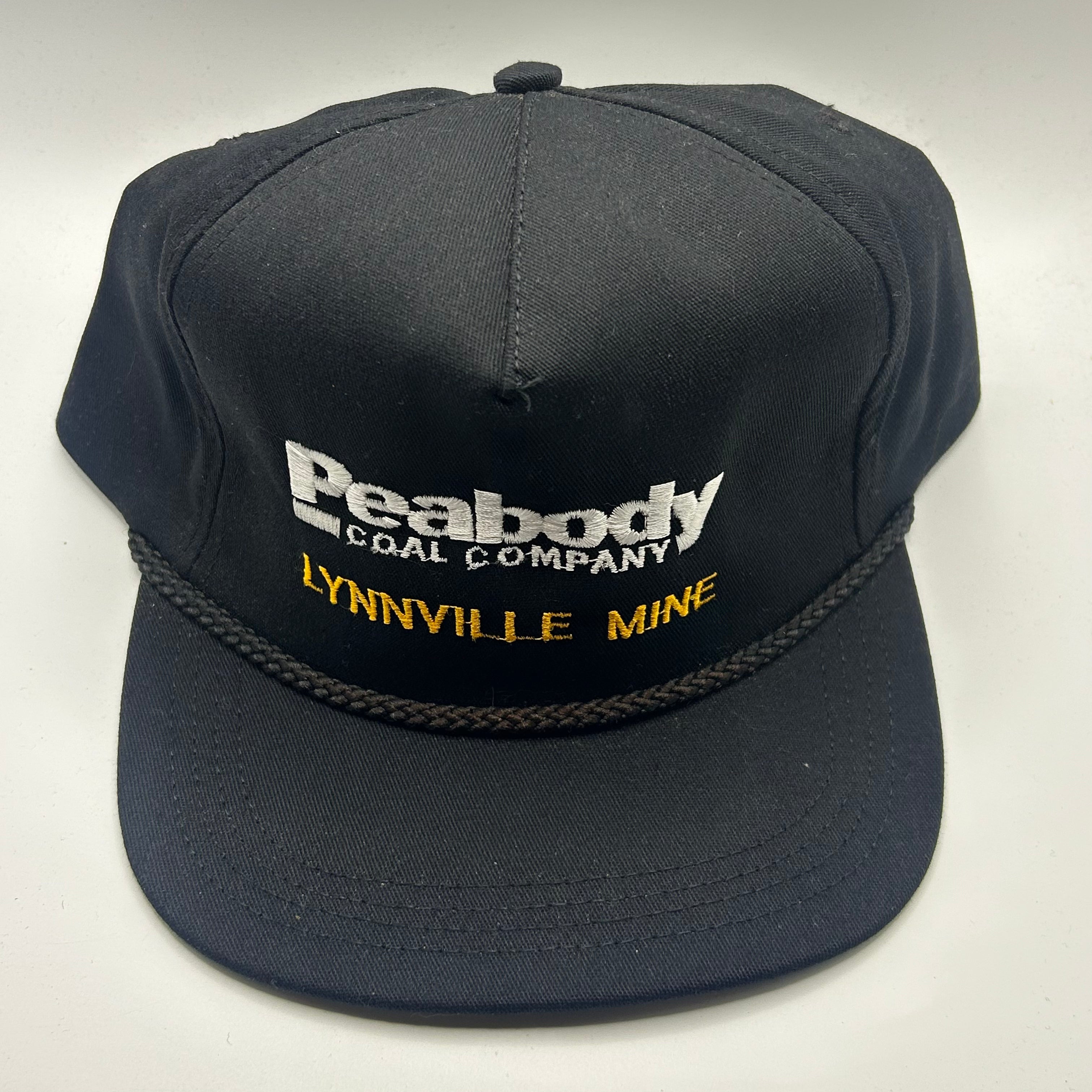 Vintage Peabody Coal Company Lynville Mine Black Snapback Hat