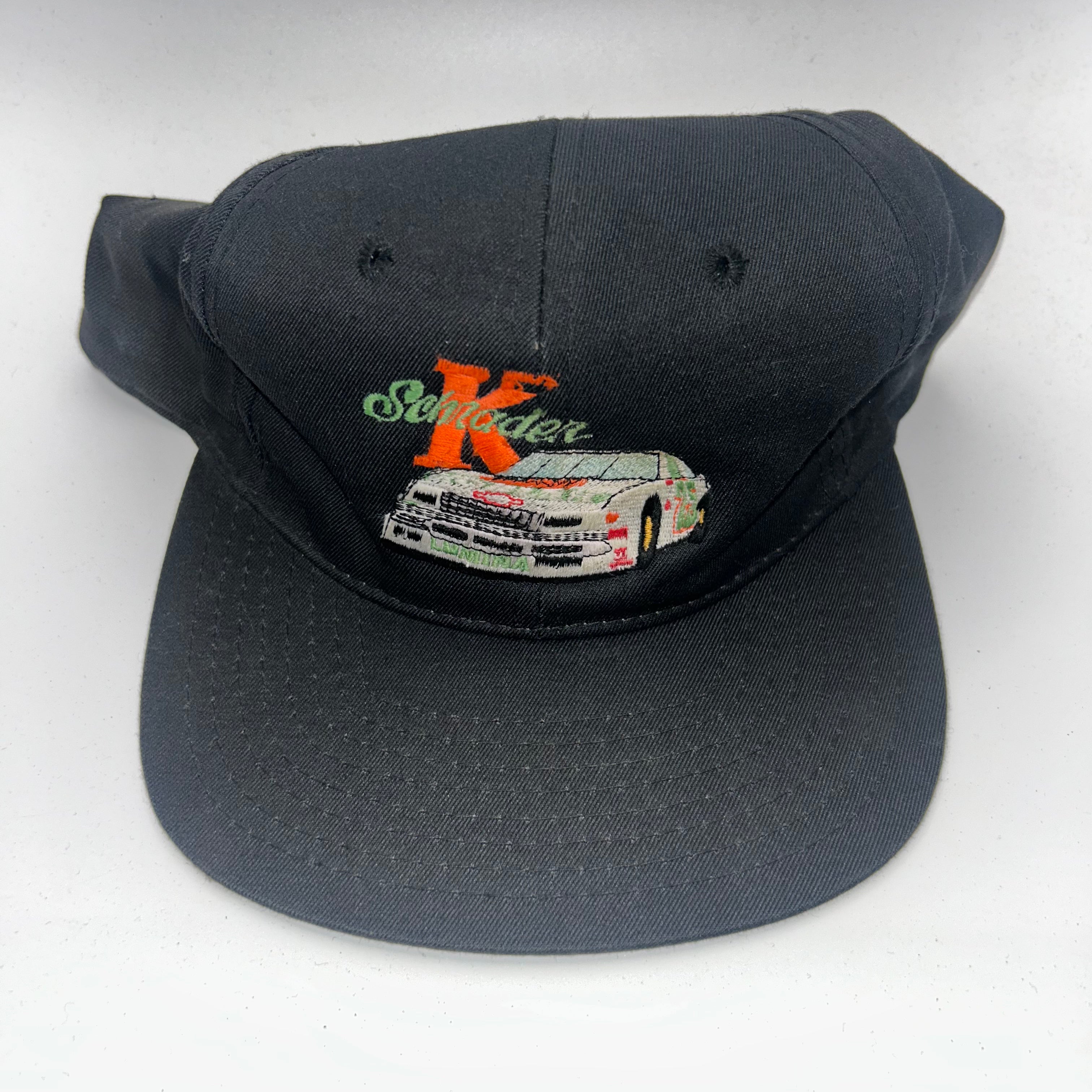 Vintage K Schrader Kodiak 25 NASCAR Black Snapback Hat