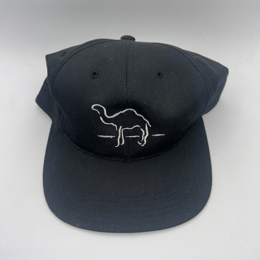 Vintage Camel Cigarettes Black Silver Snapback Hat