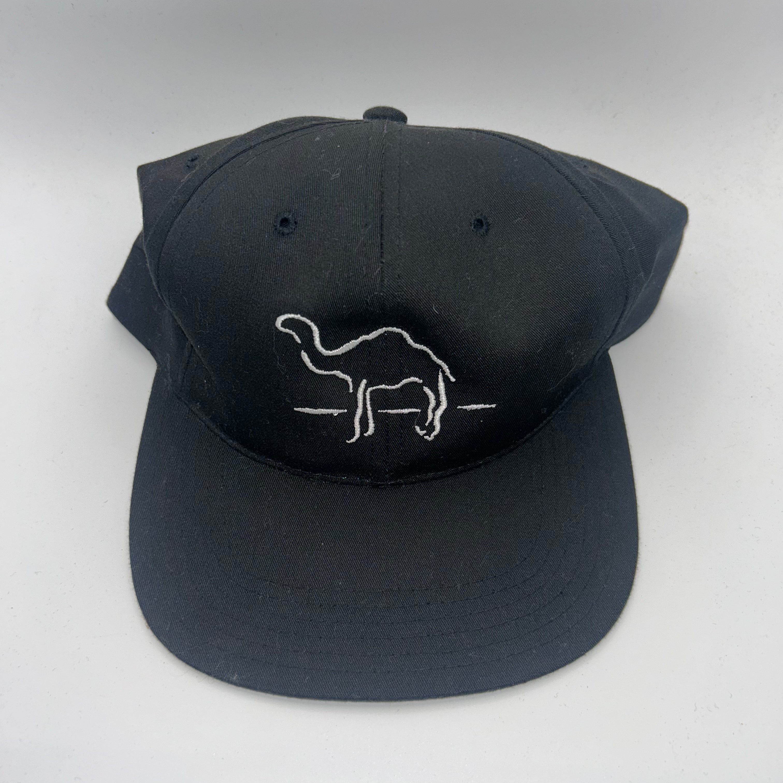 Vintage Camel Cigarettes Black Silver Snapback Hat