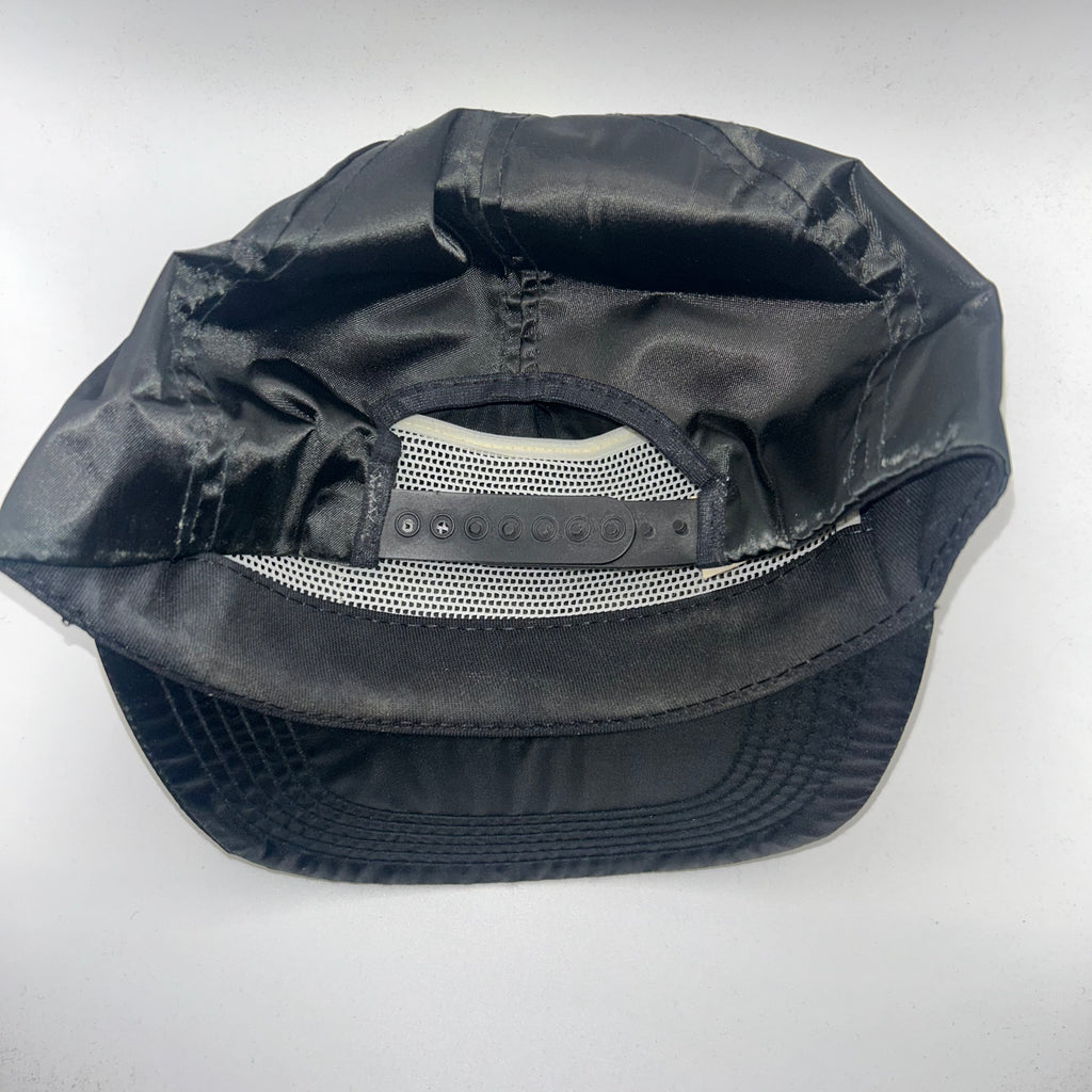 Vintage NASA Space Patch Black Gold Satin Snapback Hat