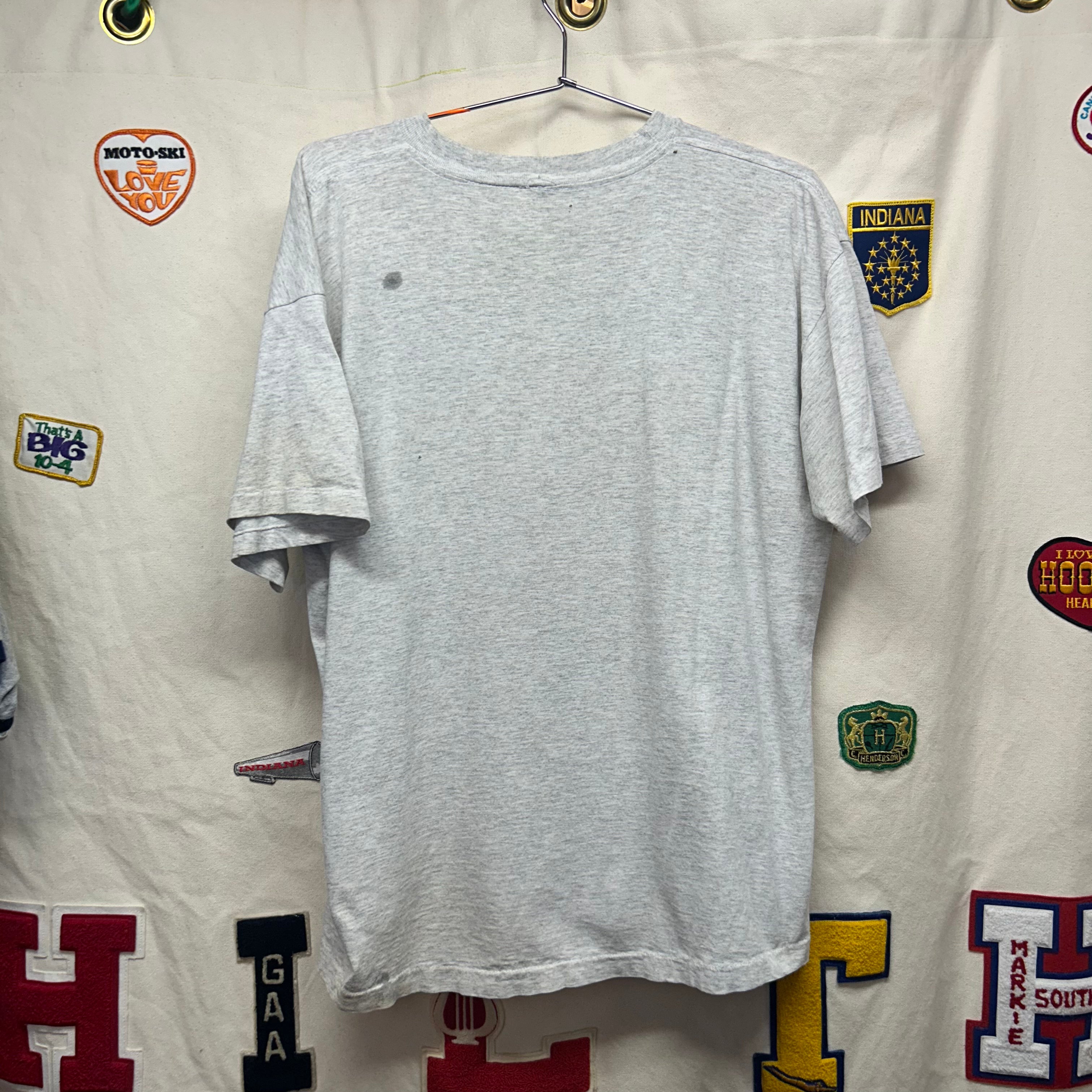 Vintage NFL New England Patriots '96 Football on Fox Grey Shirt: XL