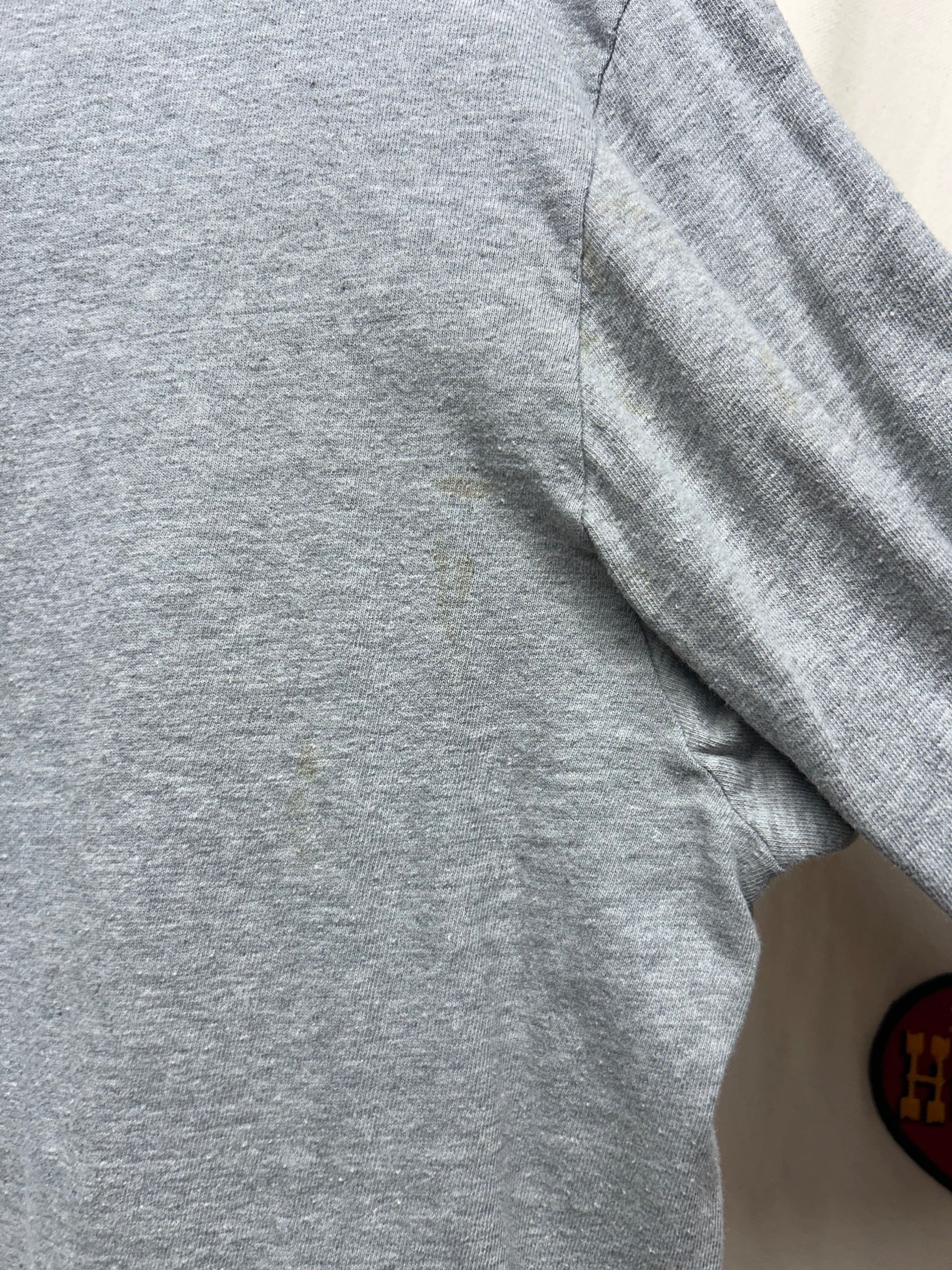 Vintage POLO Sport Ralph Lauren PS67 Long Sleeve Grey T-Shirt: L