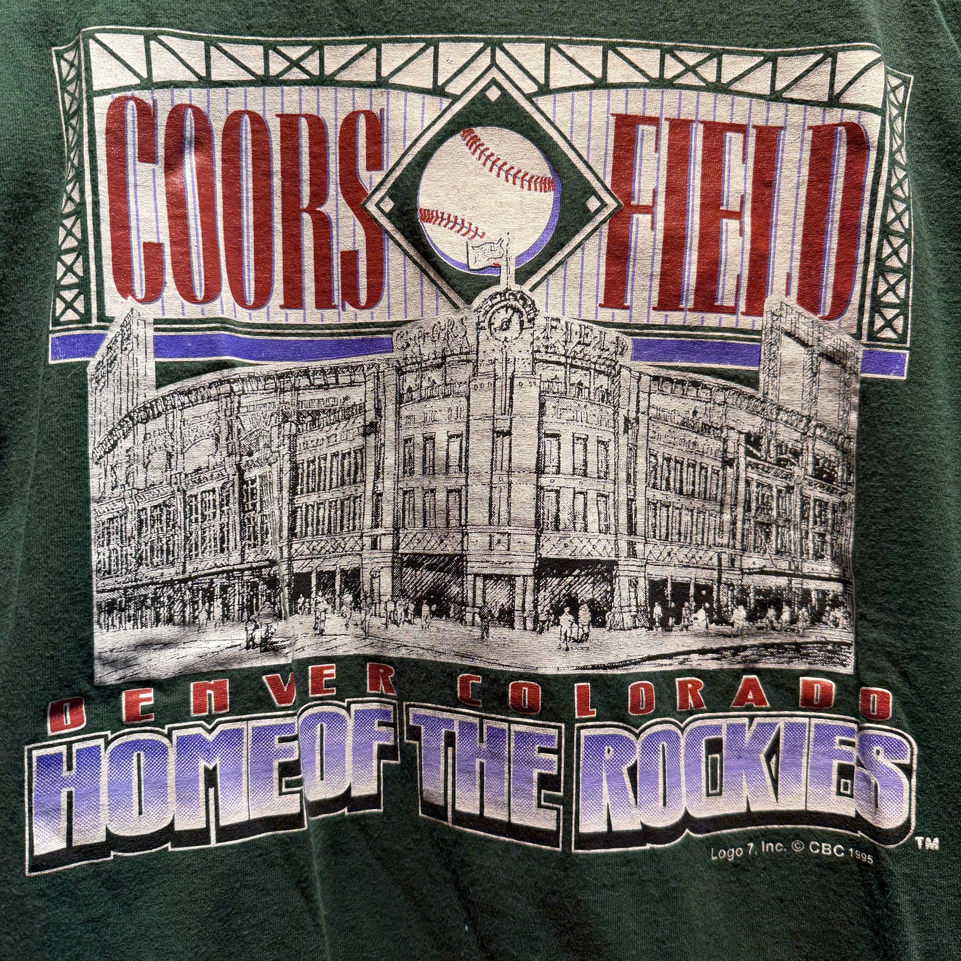 VTG 1995 Coors Field Denver Colorado T-Shirt: M