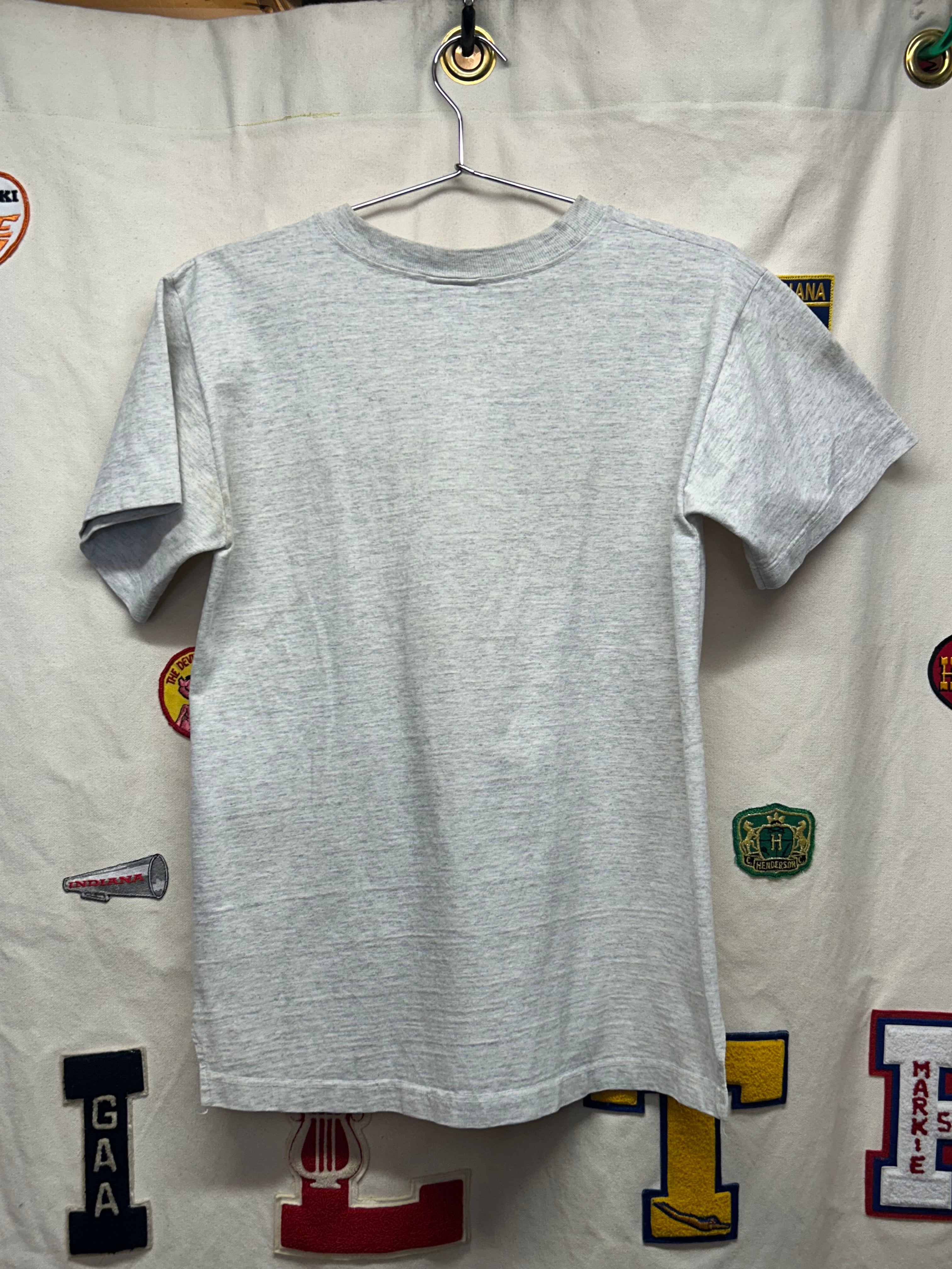 Vintage UCONN Connecticut 90's Huskies Basketball Grey T-Shirt: M