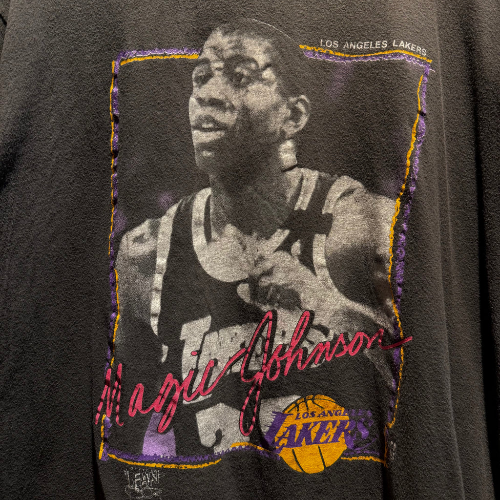 VTG 1990 NBA Los Angeles Lakers Magic Johnson T-Shirt: XL/L