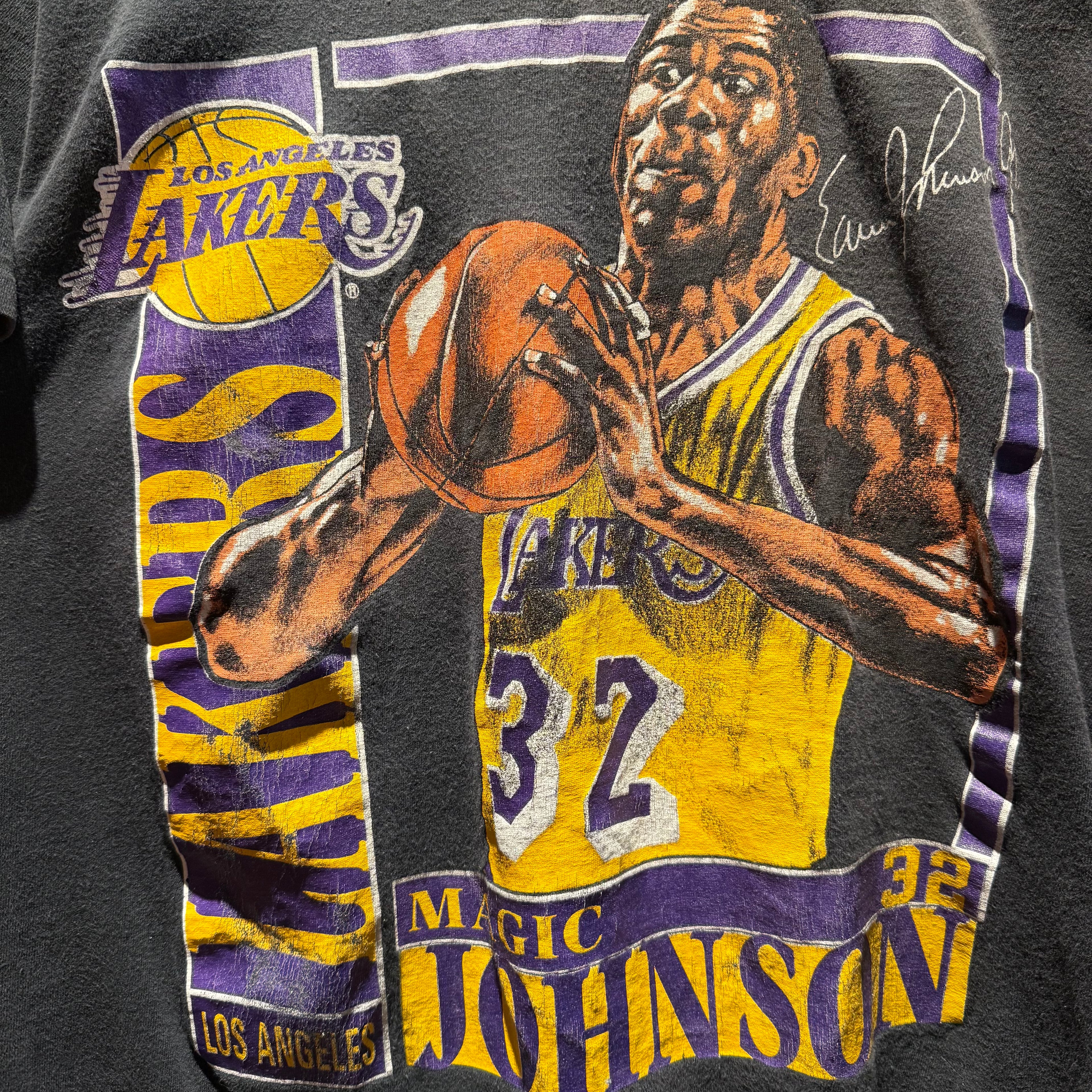 VTG NBA Los Angeles Lakers Magic Johnson T-Shirt: M