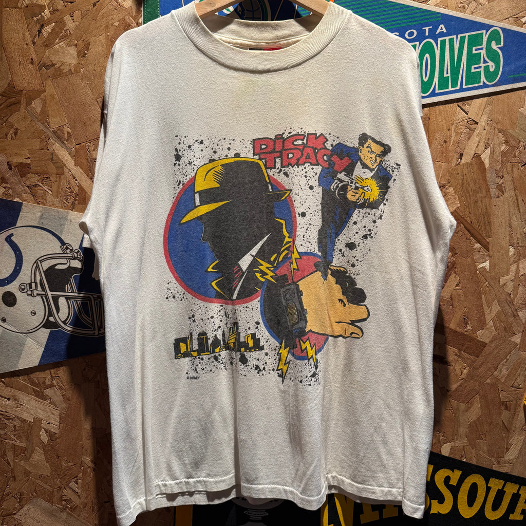 VTG Dick Tracy Police Detective Comic Graphic T-Shirt: XL