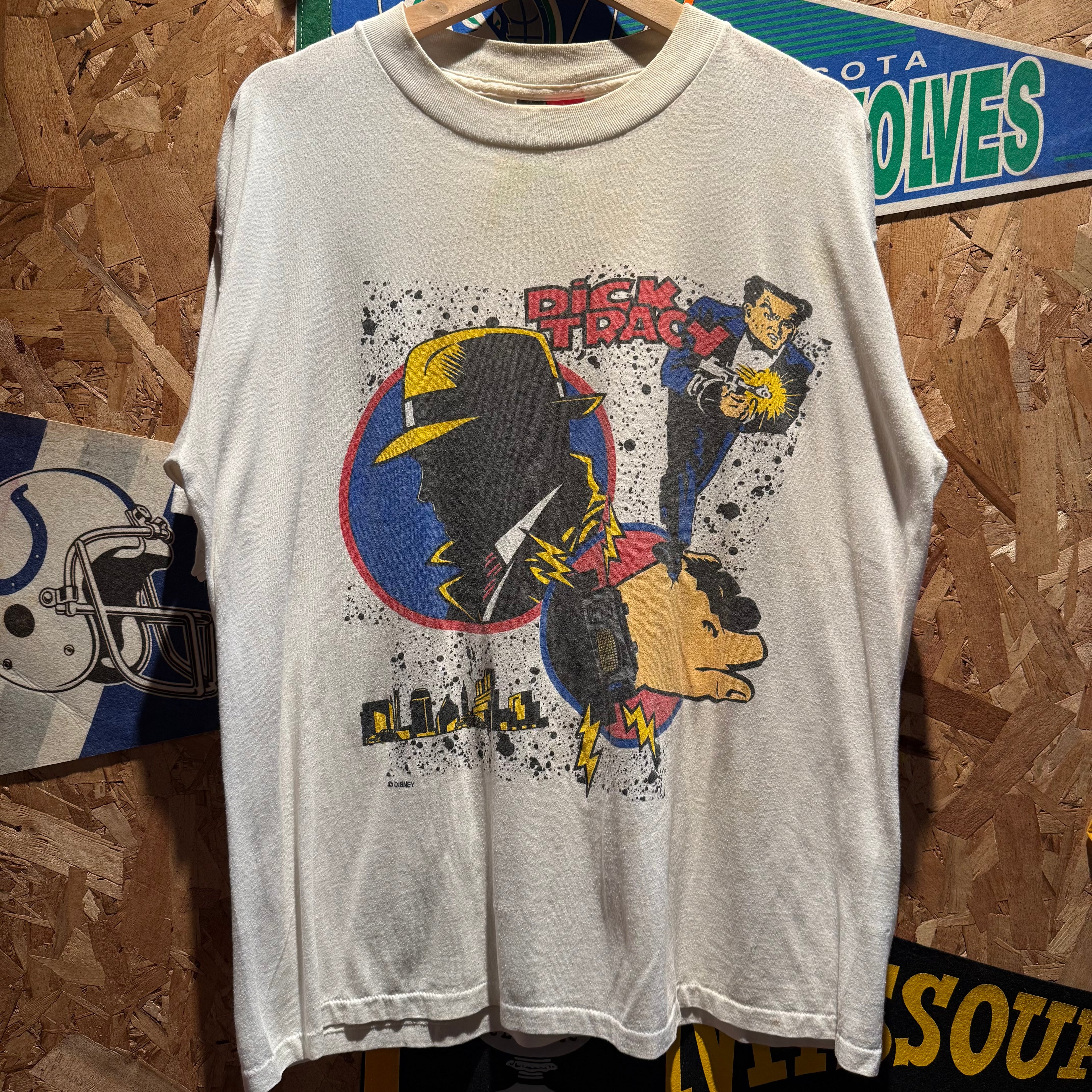 VTG Dick Tracy Police Detective Comic Graphic T-Shirt: XL