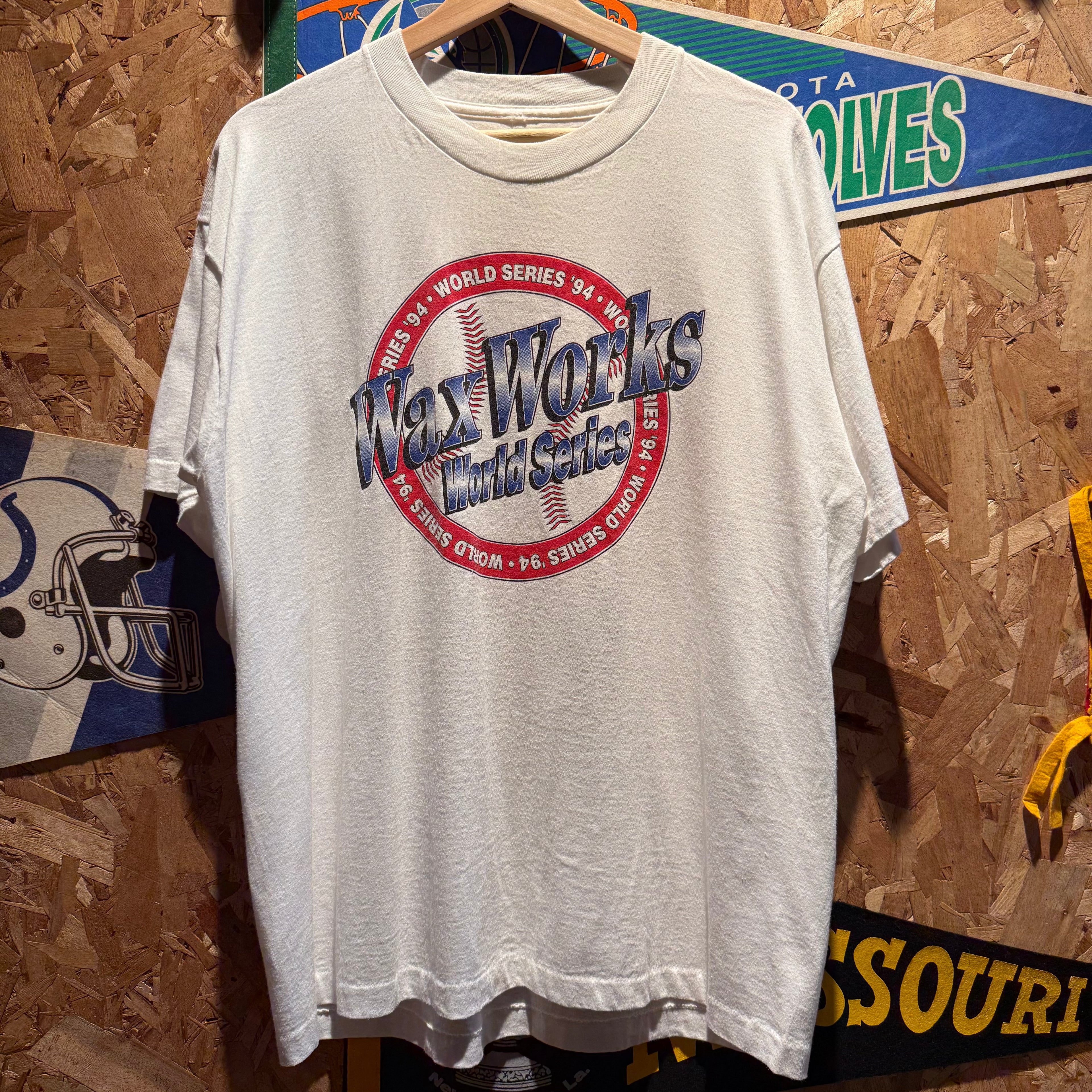 VTG 1994 Wax Works World Series T-Shirt: XL