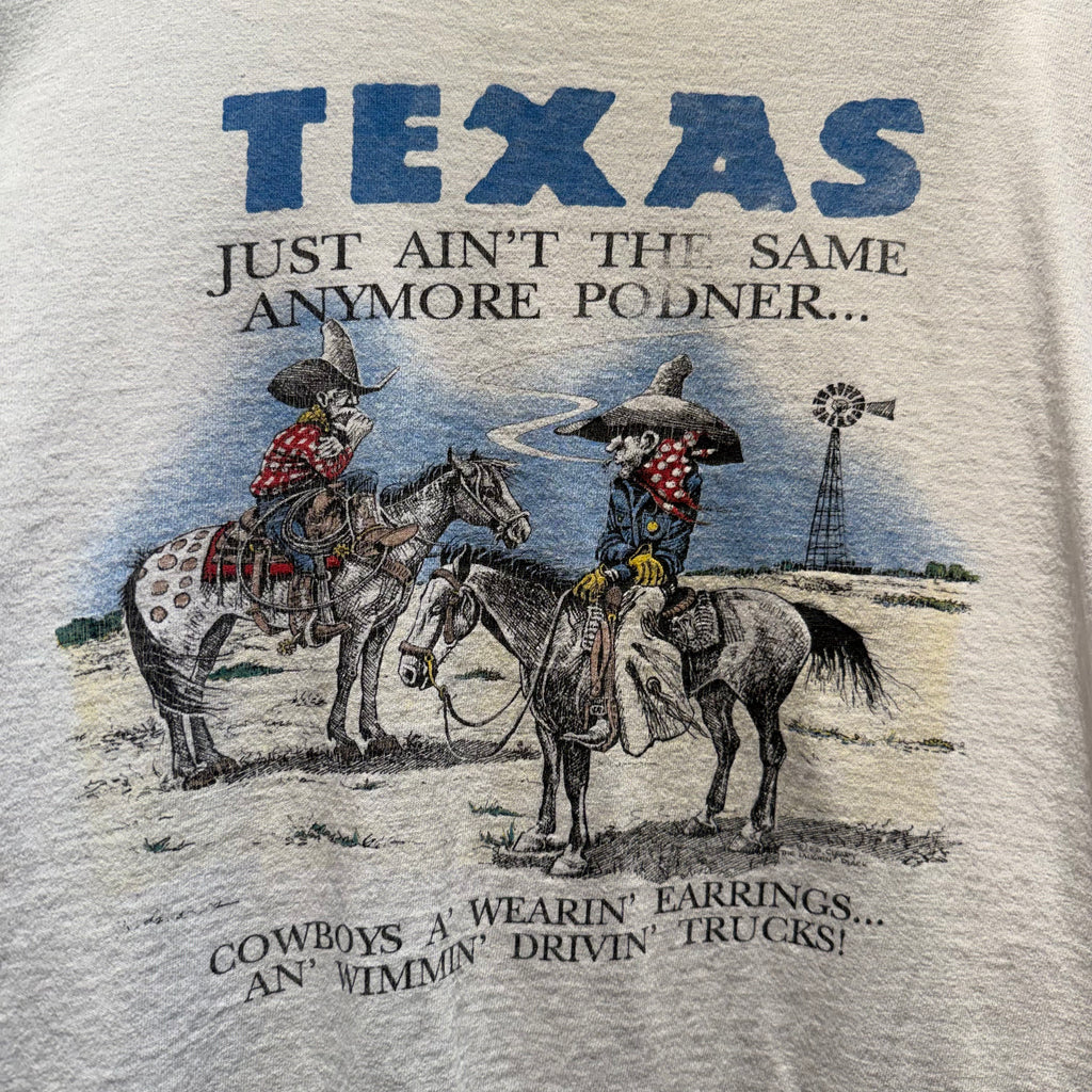 VTG Texas Parody Comedy T-Shirt: XL