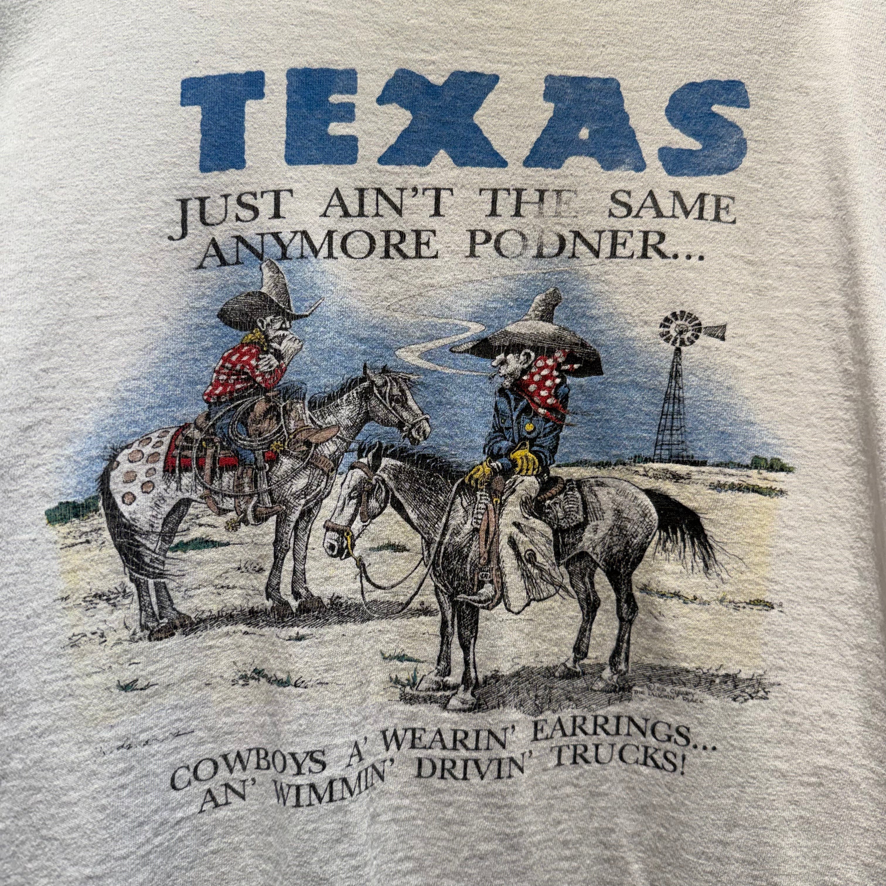 VTG Texas Parody Comedy T-Shirt: XL