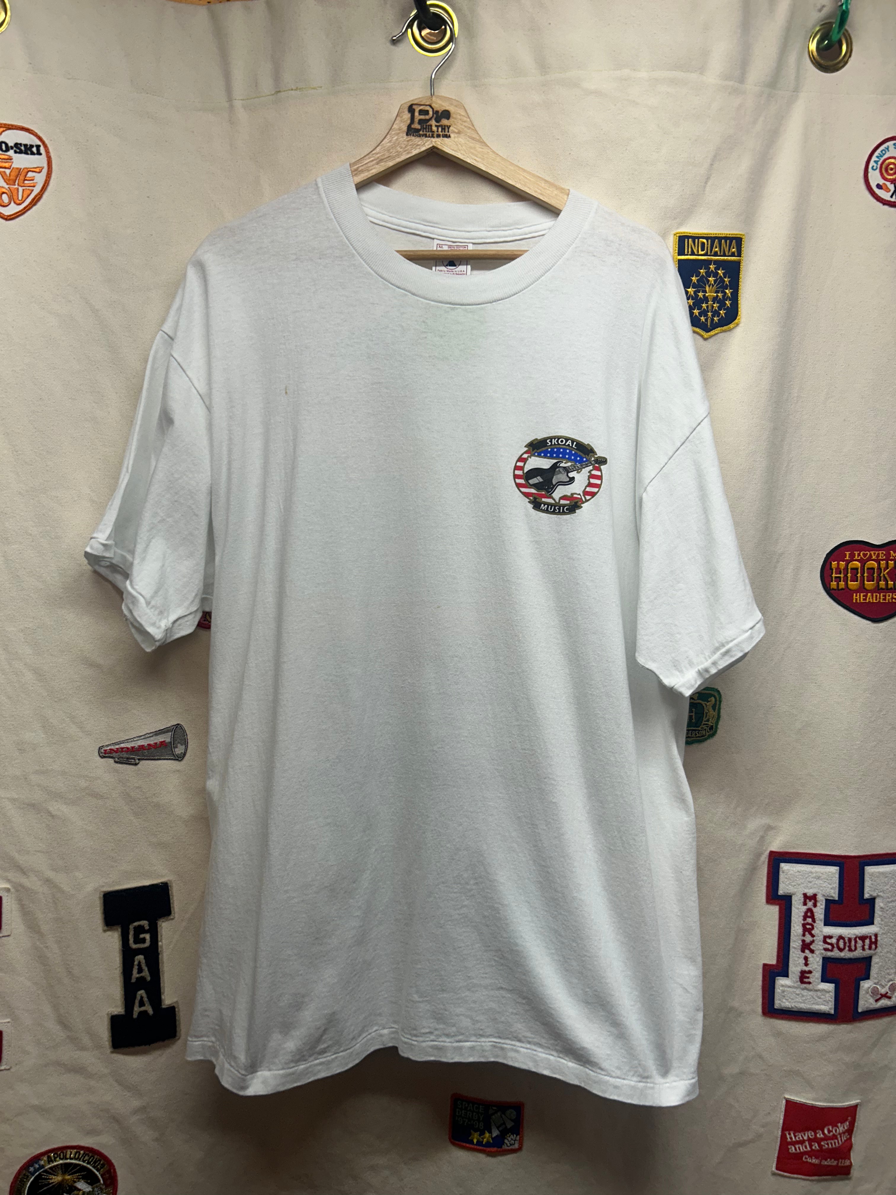 Vintage '95 Skoal Music "Rock the Rockies" Concert White T-Shirt: XL