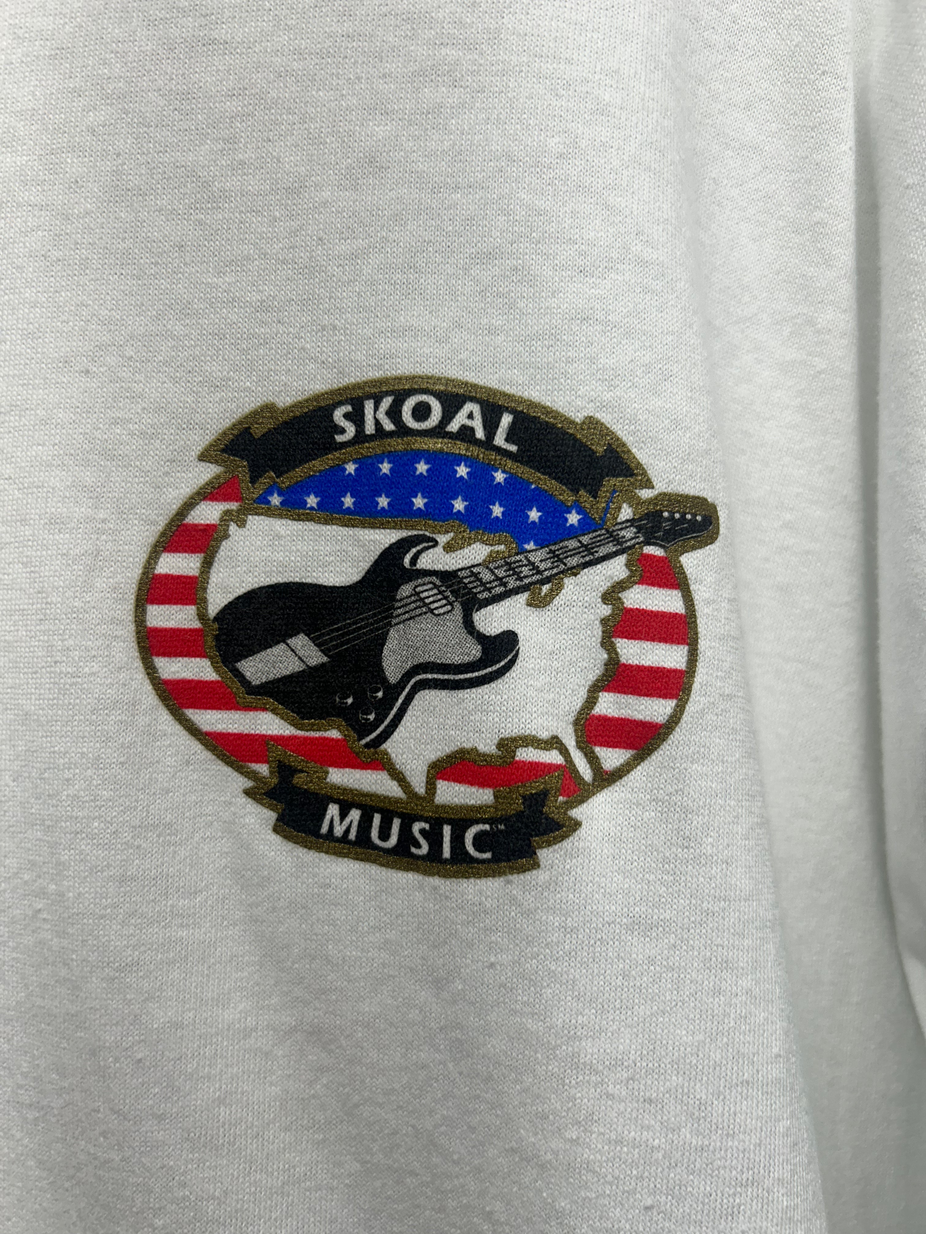 Vintage '95 Skoal Music "Rock the Rockies" Concert White T-Shirt: XL