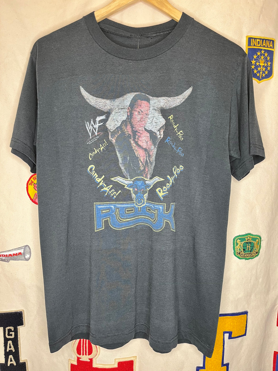 Vintage The Rock WWF Wrestling T-Shirt: M