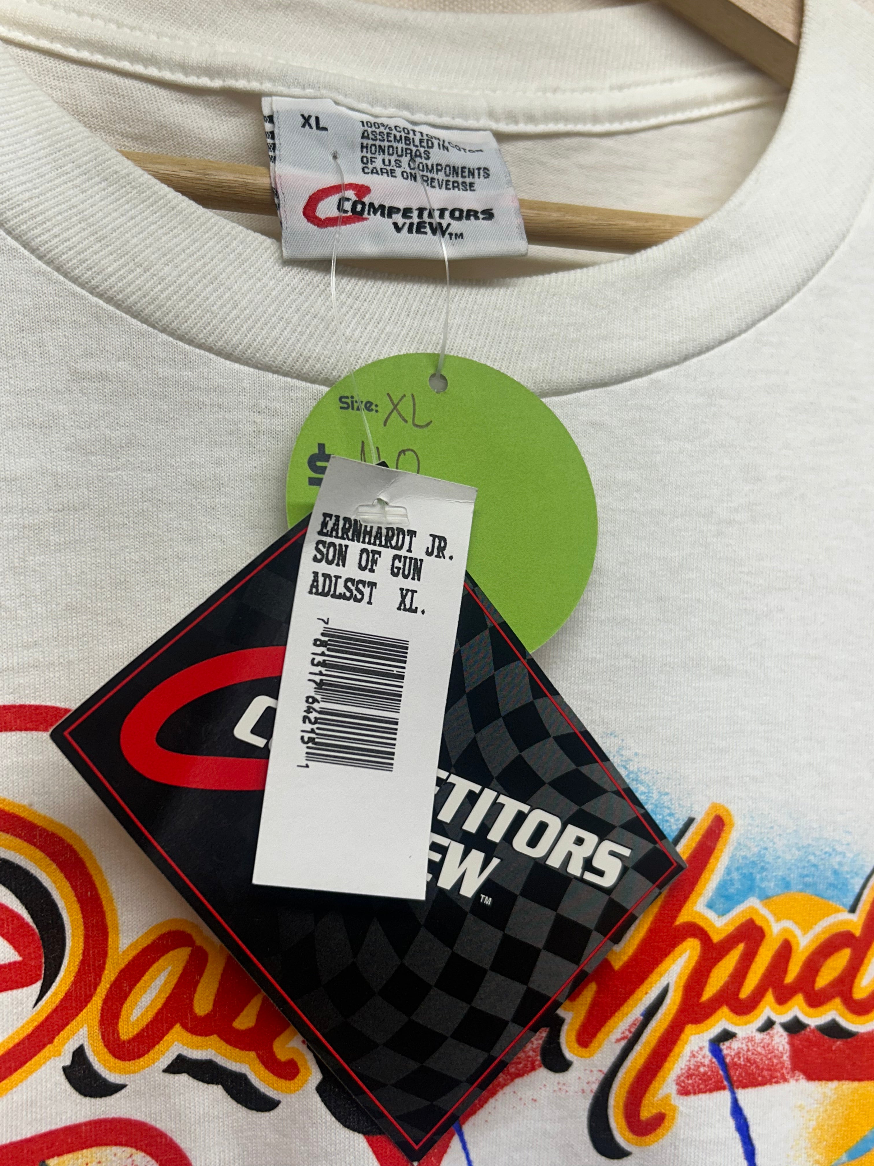 Vintage '98 Dale Earnhardt Jr. White Nascar T-Shirt: XL