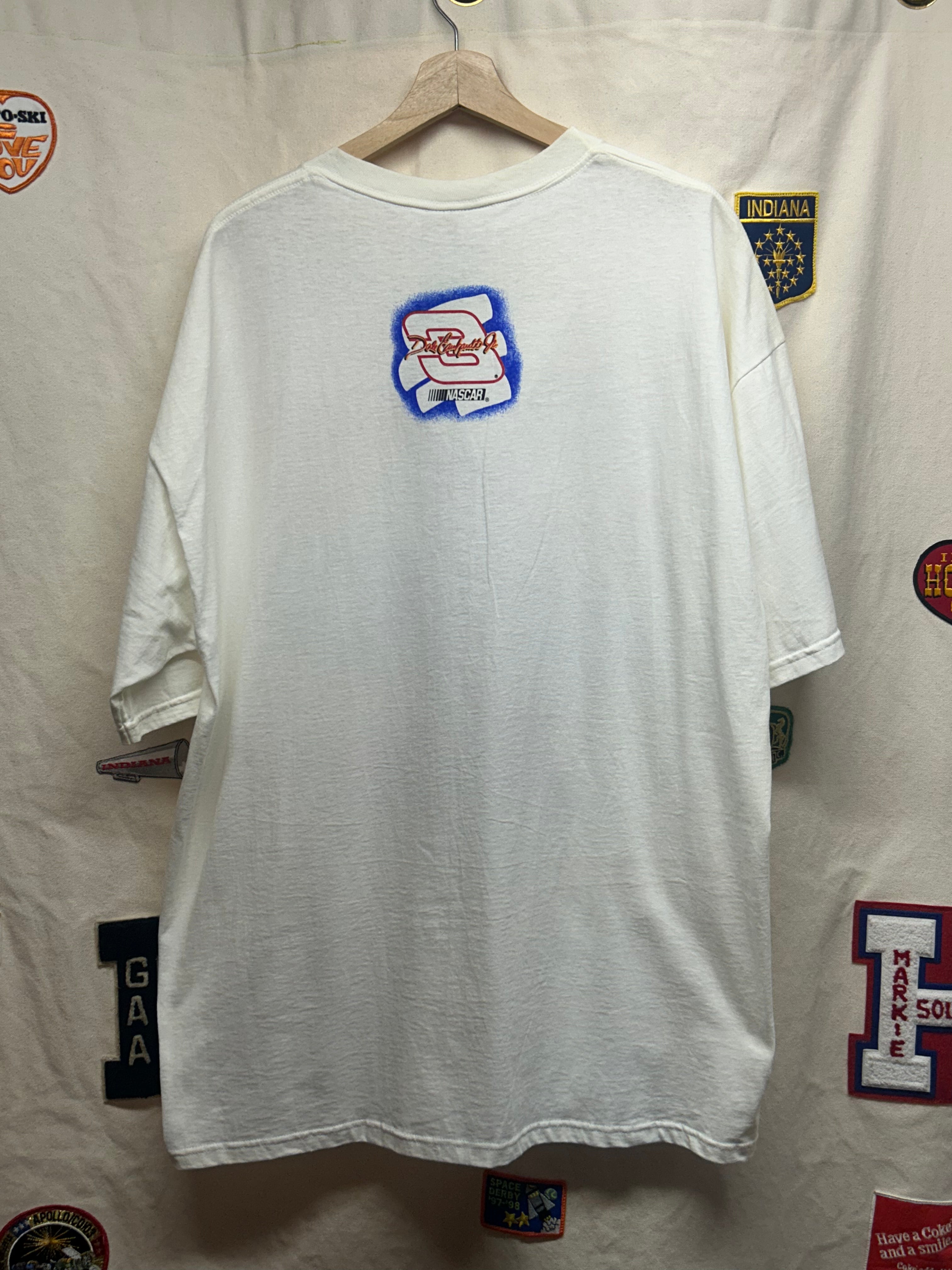 Vintage '98 Dale Earnhardt Jr. White Nascar T-Shirt: XL