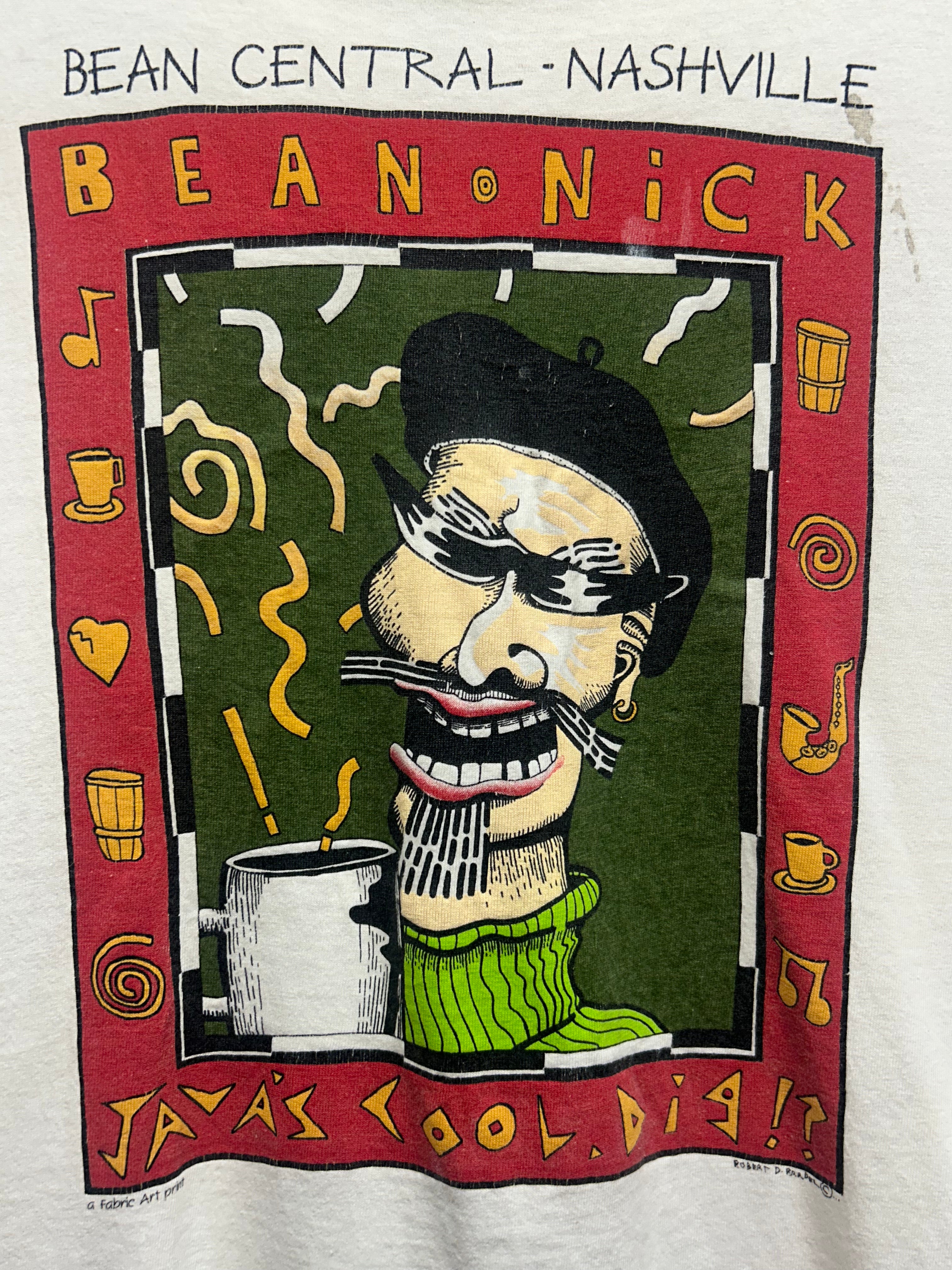 Vintage Robert D. Bardel Bean Nick Nashville White T-Shirt: XL