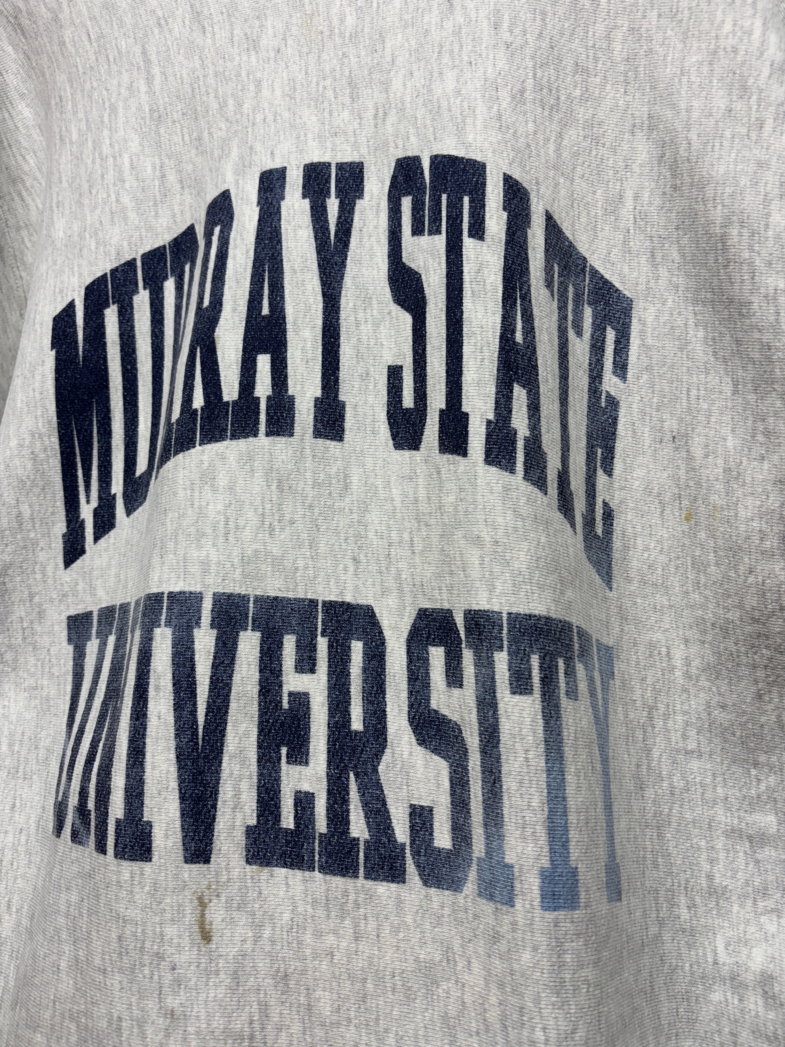 Vintage Murray State Racers Kentucky Grey Pro Weave Crewneck Sweatshirt: XL