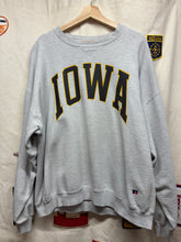 Load image into Gallery viewer, Vintage Iowa Hawkeyes Grey Russell Pro Cotton Crewneck Sweatshirt: XXL
