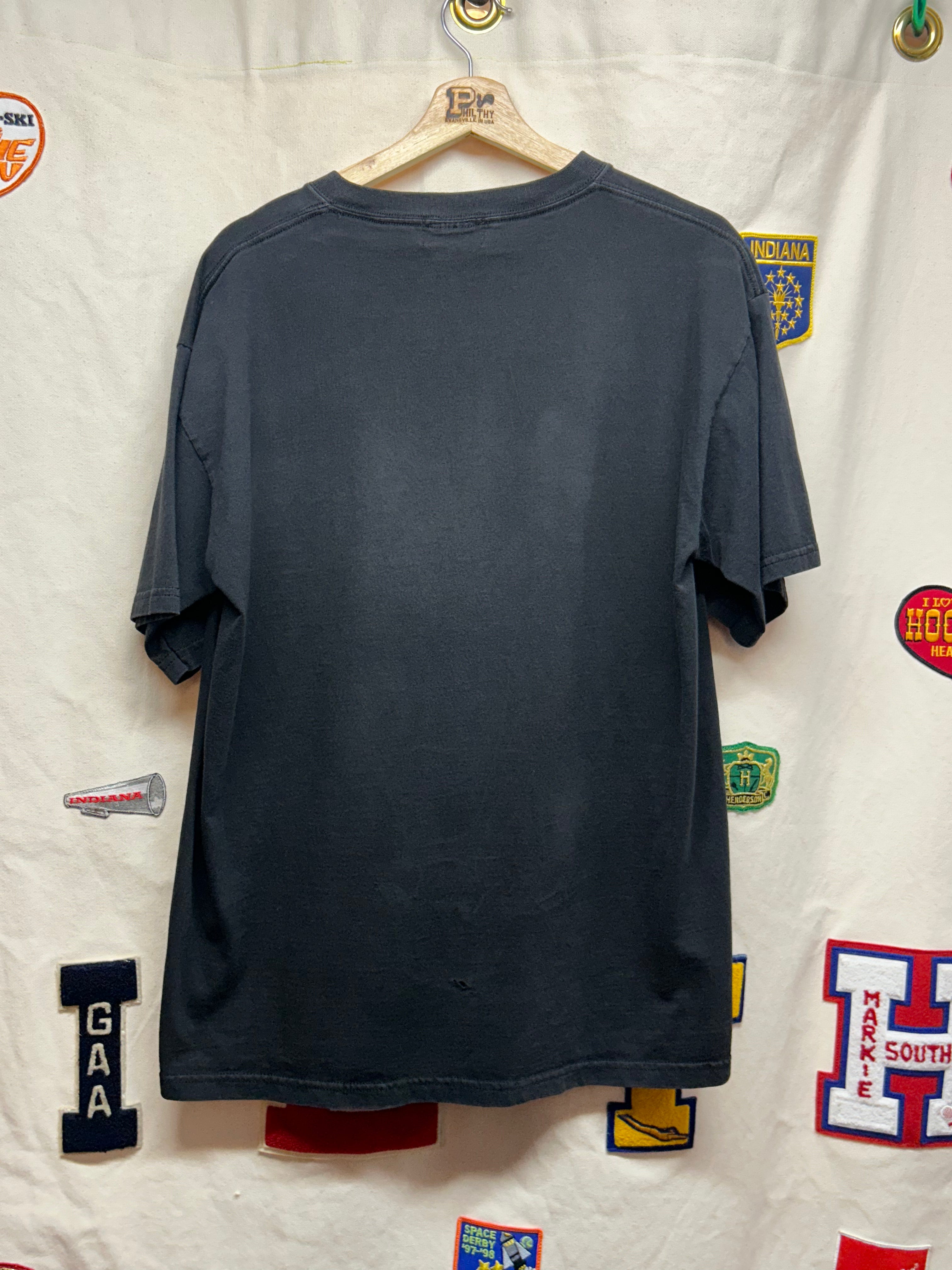 Vintage Celine Dion A New Day Created by Dragone Black T-Shirt: L/XL