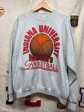 Load image into Gallery viewer, Vintage Indiana University Hoosiers Basketball IU Grey Crewneck Sweatshirt: XL
