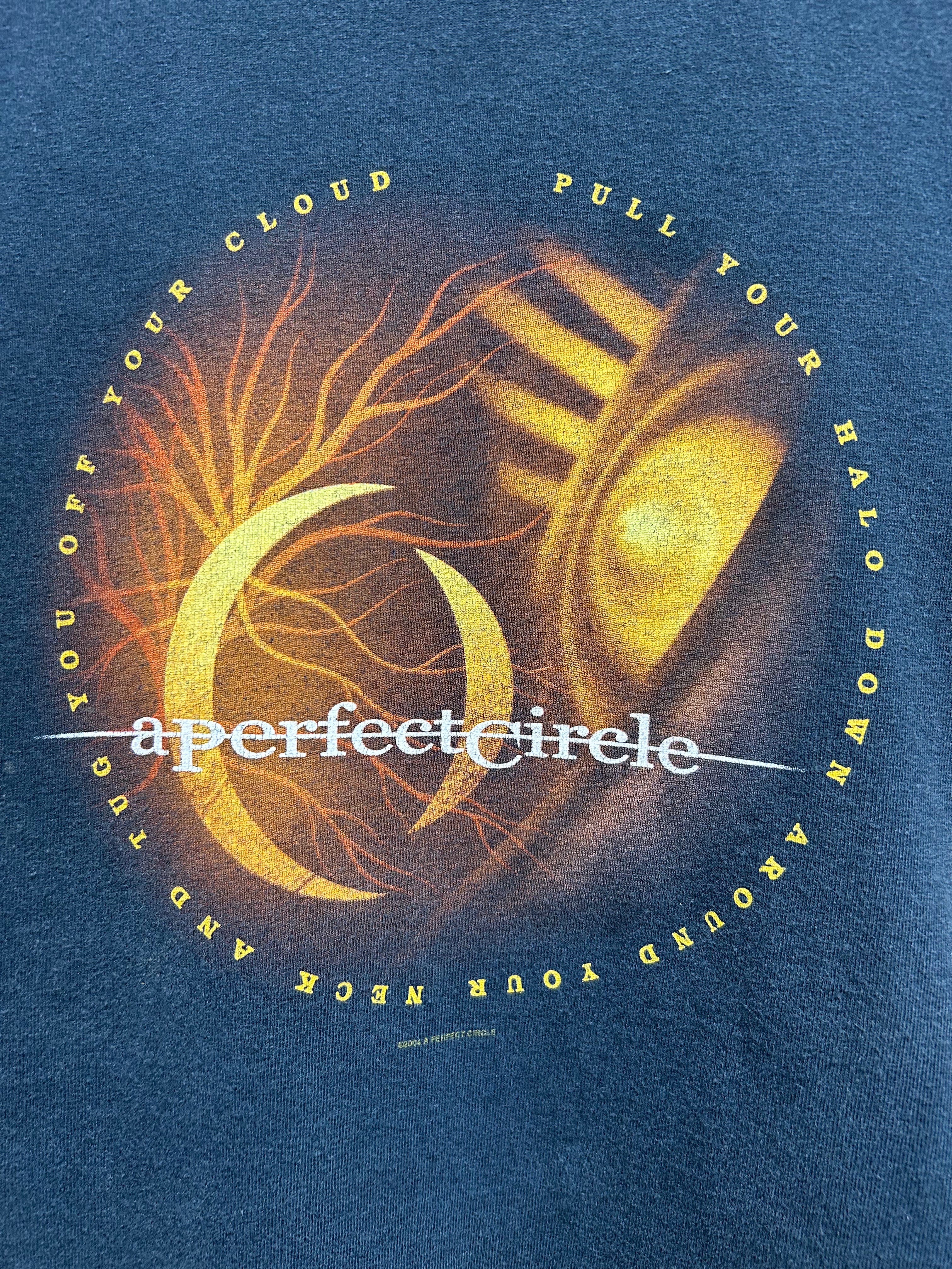 Vintage A Perfect Circle Y2K Black Band T-Shirt: L