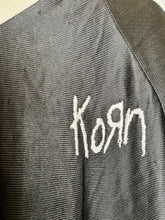 Load image into Gallery viewer, Vintage Korn Band Giant Black Silver Y2K Football Jersey: XL
