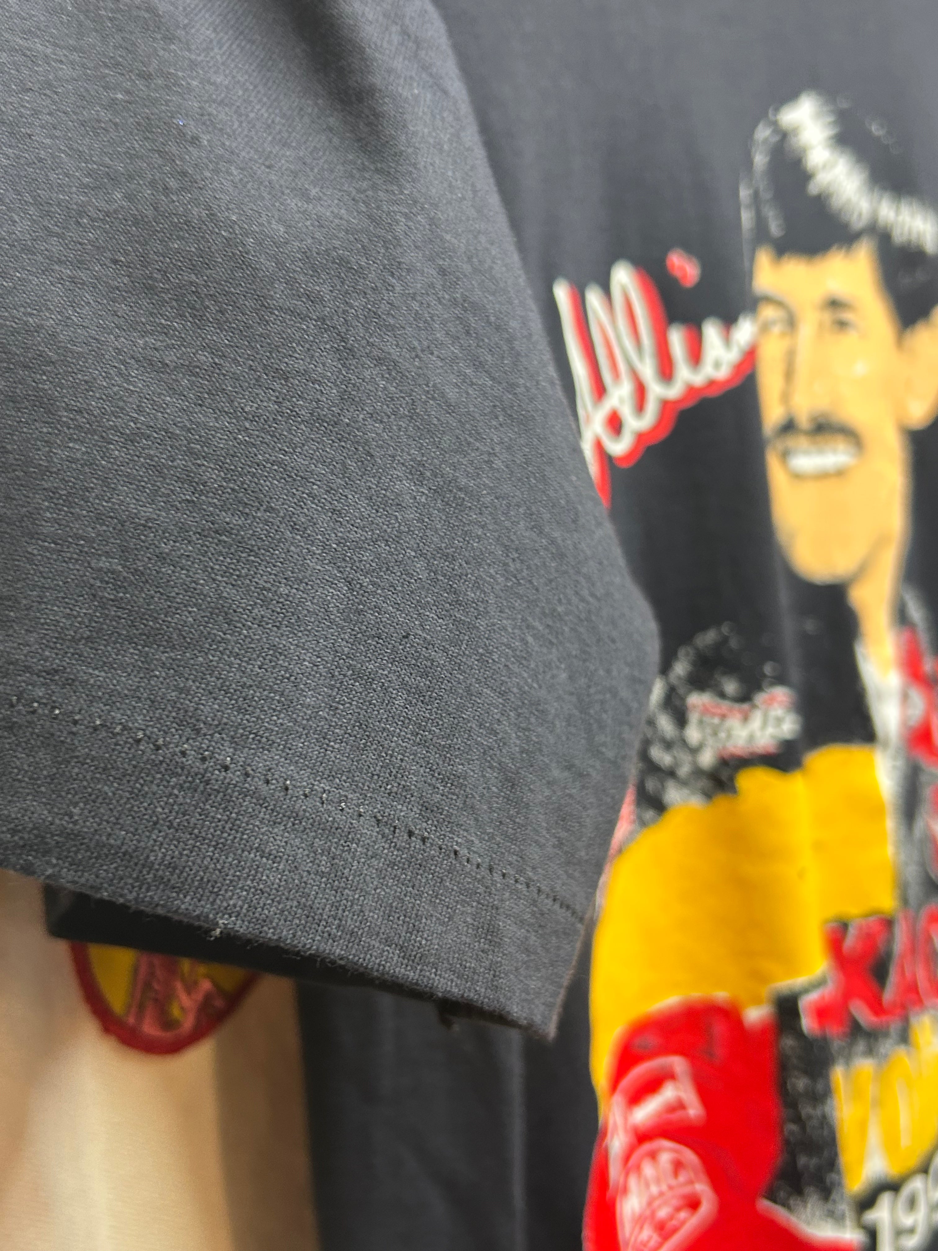 Vintage 90's Davey Allison 1961-1993 Winston Cup Nascar Black T-Shirt: L