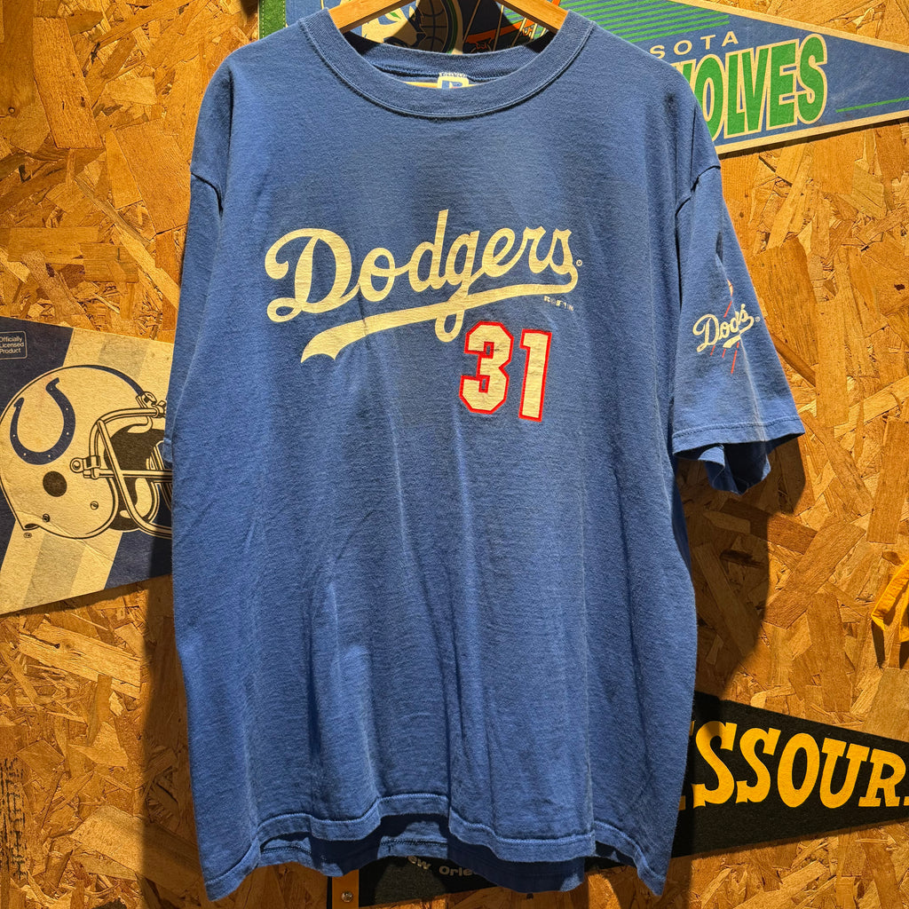Vintage Los Angeles Dodgers Piazza 31 Baseball T-Shirt: XL