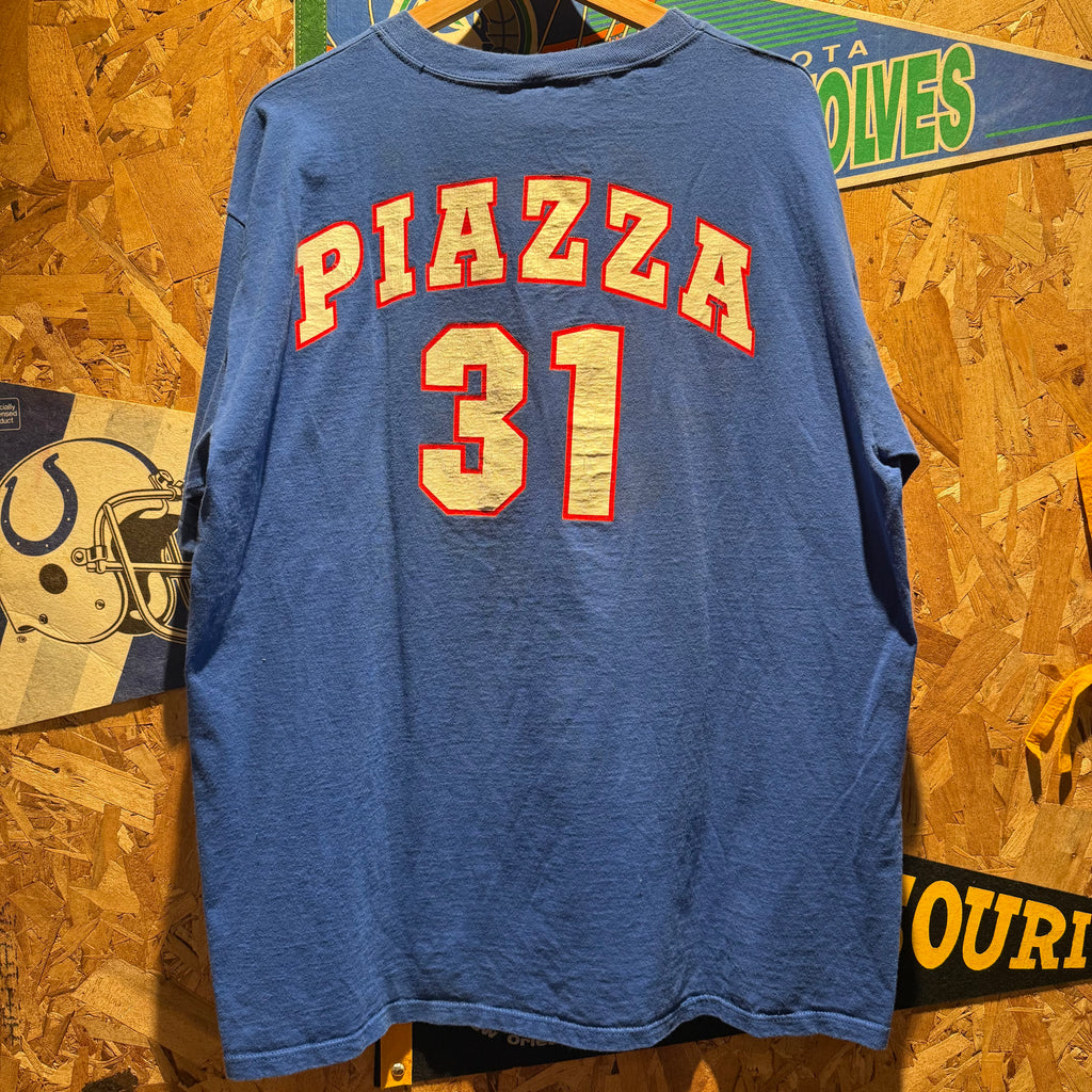 Vintage Los Angeles Dodgers Piazza 31 Baseball T-Shirt: XL