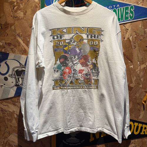 Vintage 2000 Kings of the Pack Big Ten Conference Championship T-Shirt: L