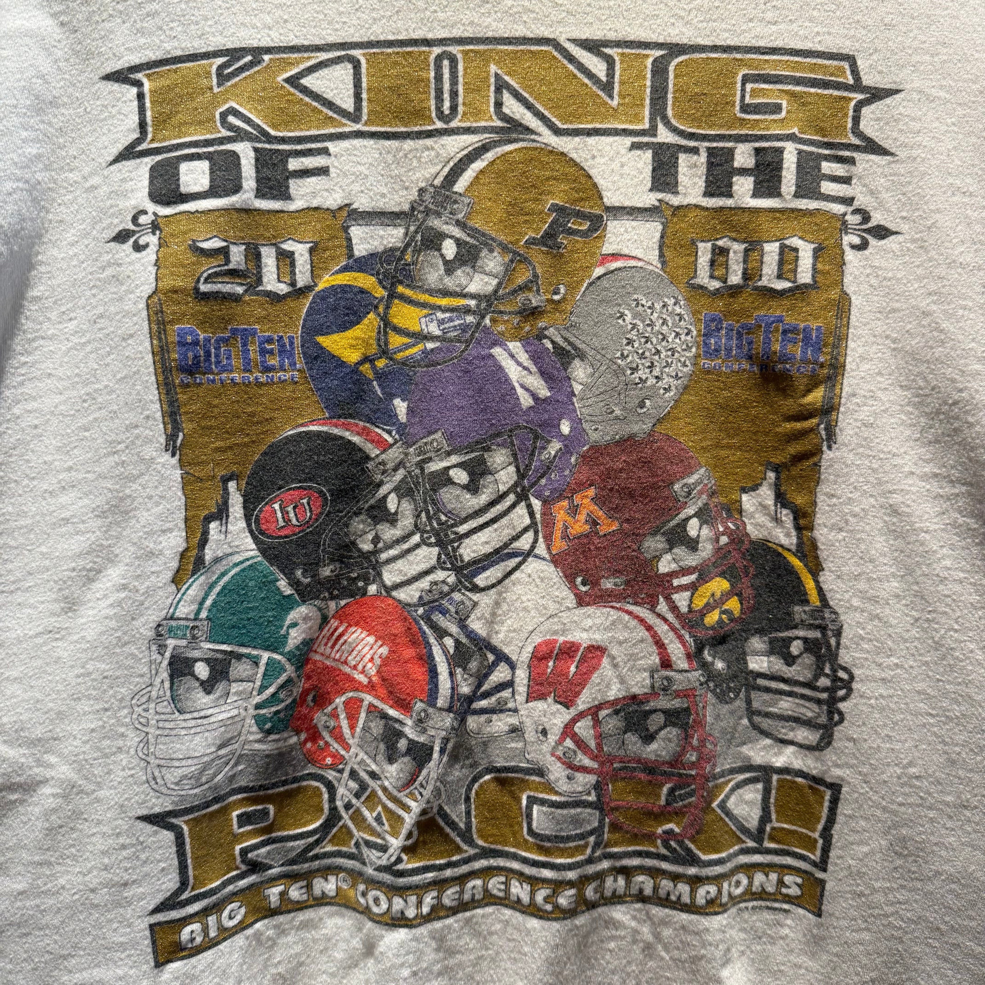 Vintage 2000 Kings of the Pack Big Ten Conference Championship T-Shirt: L