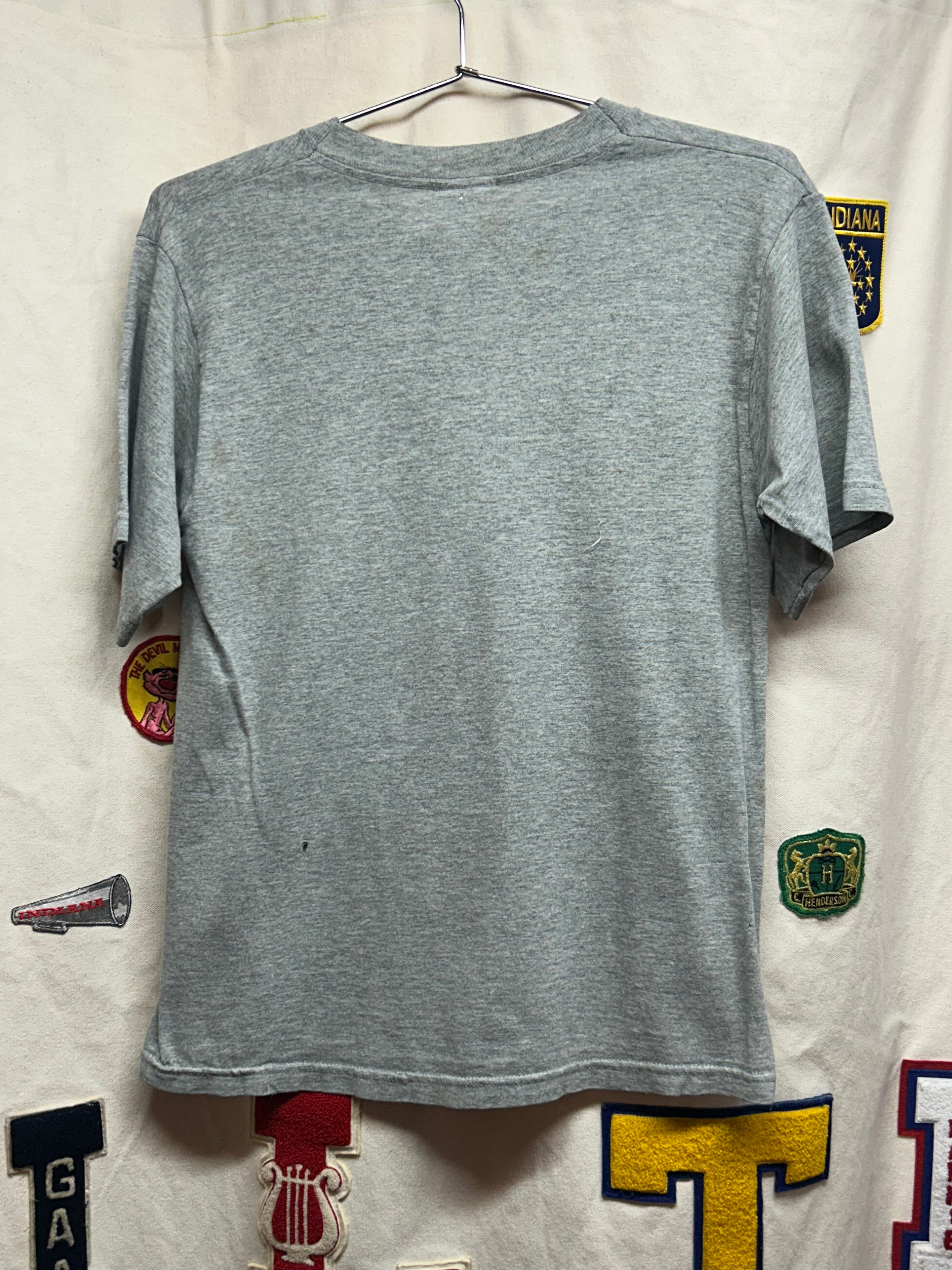 Vintage Y2K Indianapolis Colts "Triple Threat" Peyton Manning Marvin Harrison Edgerrin James Grey T-Shirt: Youth Large