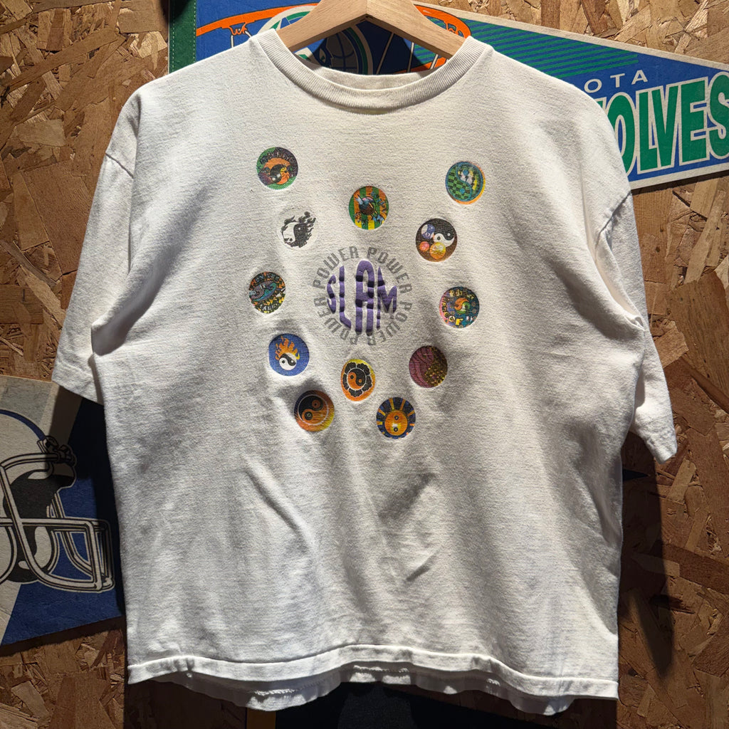Vintage Power Slam Ying-Yang Graphic T-Shirt: Youth XL