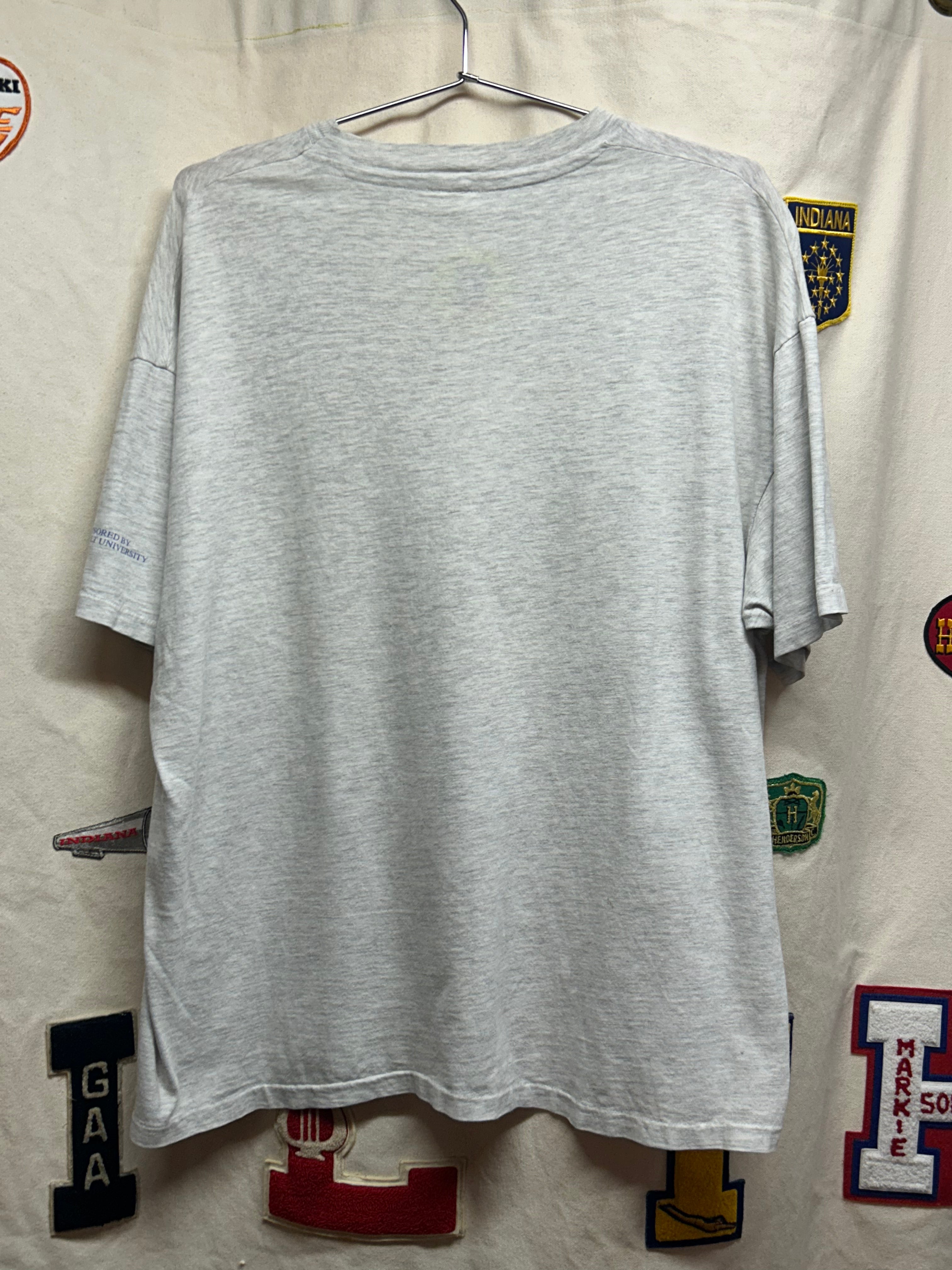 Vintage Middle Tennessee Science Engineering 1995 Vanderbilt Grey T-Shirt: XL