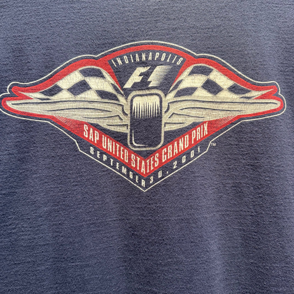Vintage 2001 Indianapolis F1 SAP United States Grand Prix T-Shirt: L