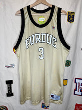 Load image into Gallery viewer, Vintage Purdue University Gold 3 Champion Basketball Jersey: XL 48

