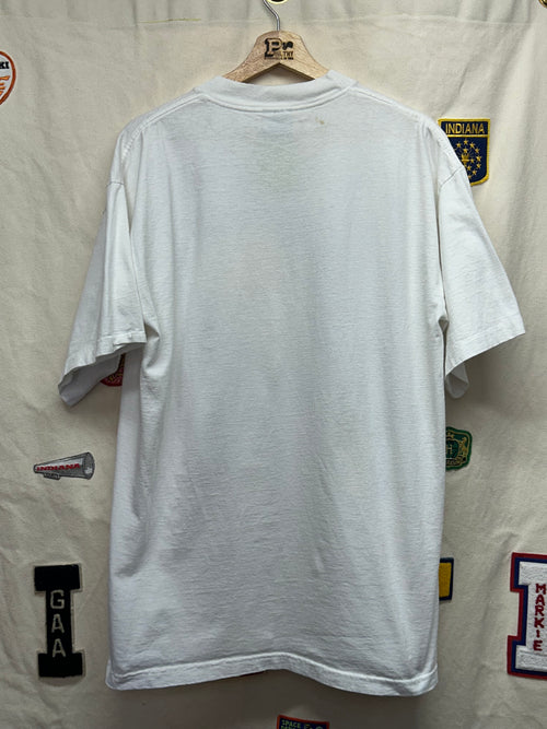 Vintage 1995 The Simpsons "Got Beer?" Homer J. Simpson White T-Shirt: L