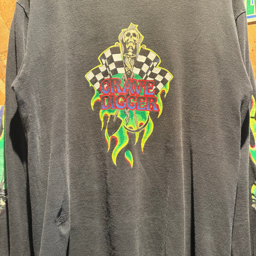 Vintage Dennis Anderson's Grave Digger Long Sleeve Shirt: M