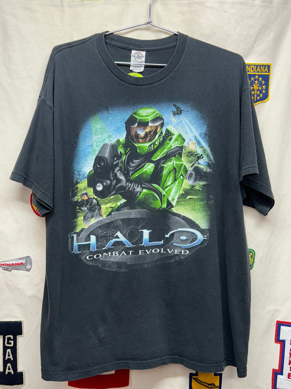 Vintage Halo Combat Evolved Xbox Black T-Shirt: XL
