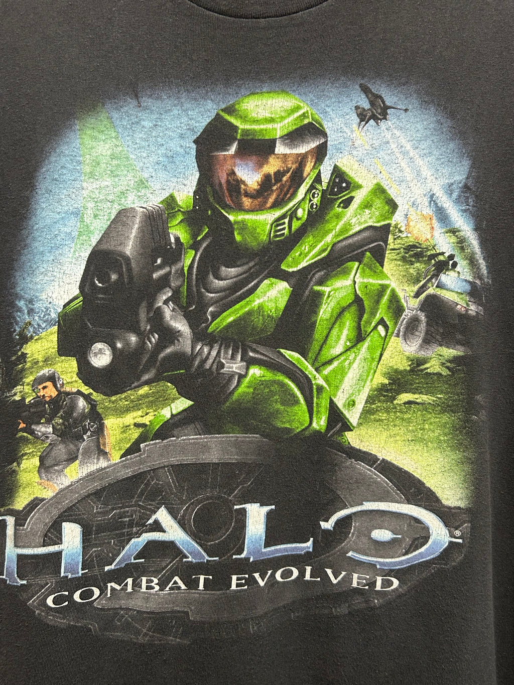 Vintage Halo Combat Evolved Xbox Black T-Shirt: XL