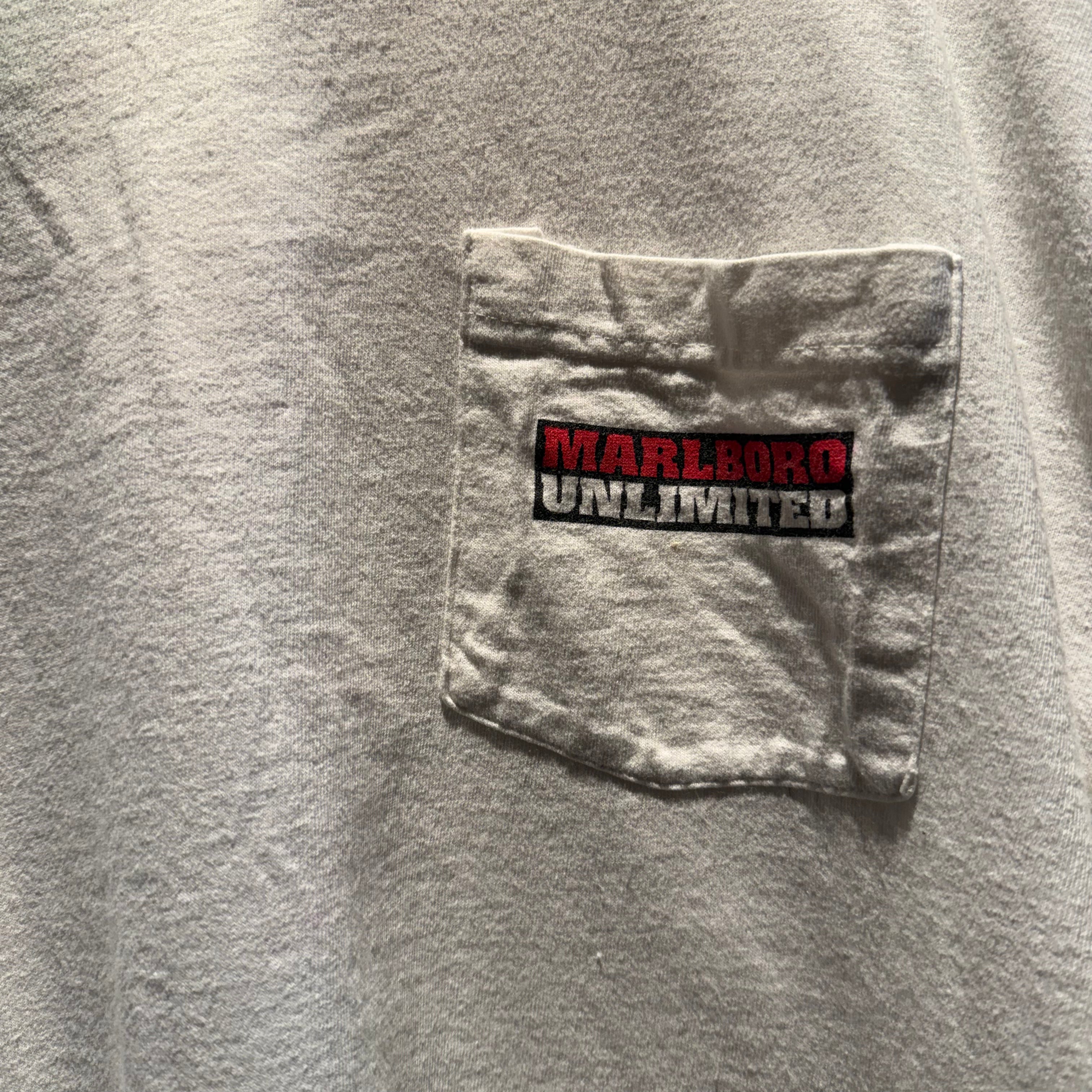 Vintage 1995 Marlboro Unlimited Map Graphic T-Shirt: XL