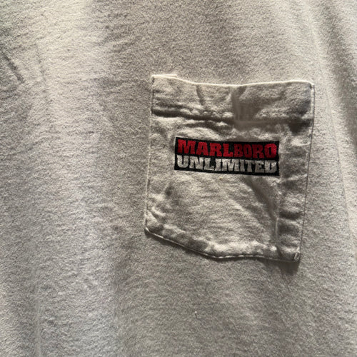Vintage 1995 Marlboro Unlimited Map Graphic T-Shirt: XL