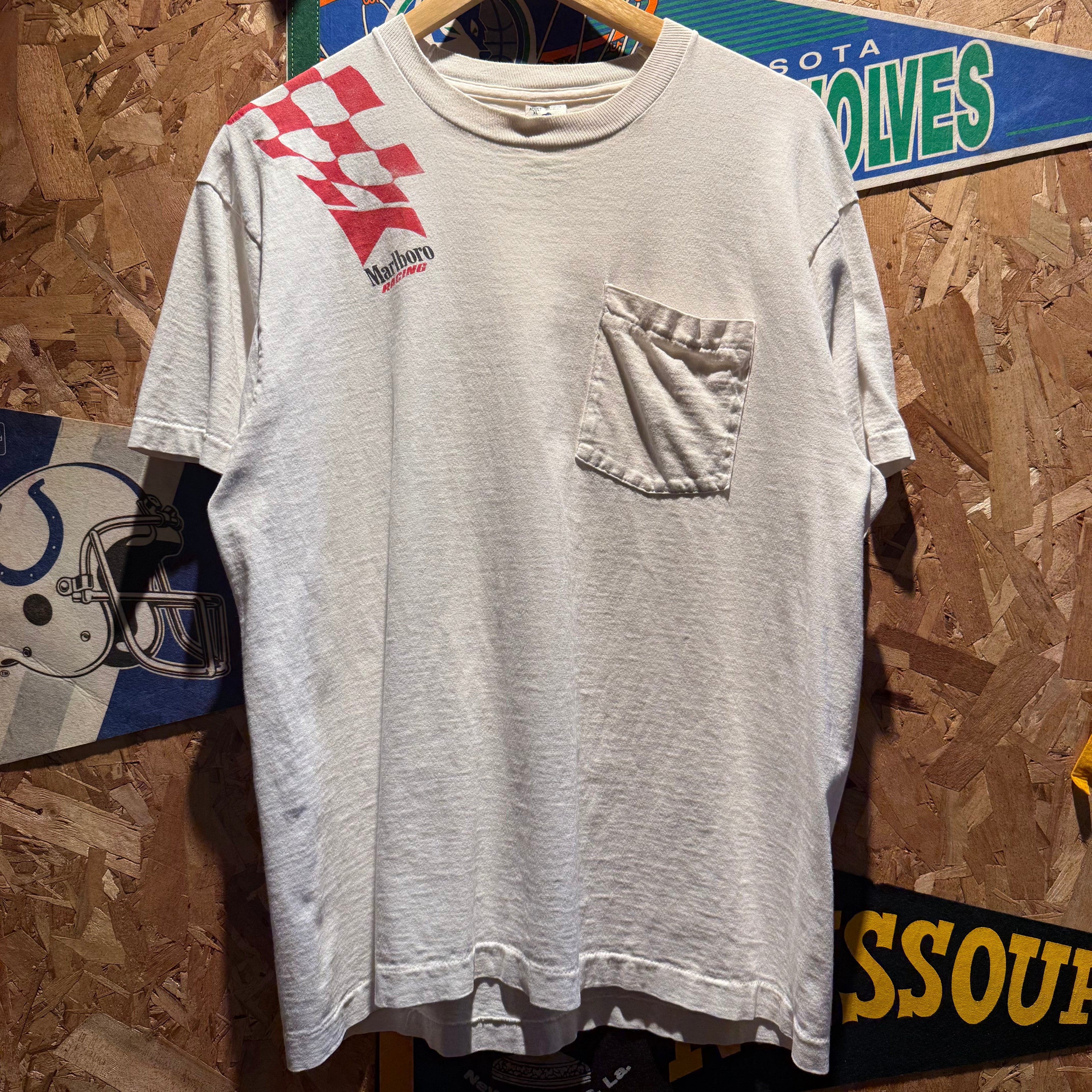 Vintage 1991 Indianapolis Marlboro Racing Team T-Shirt: XL