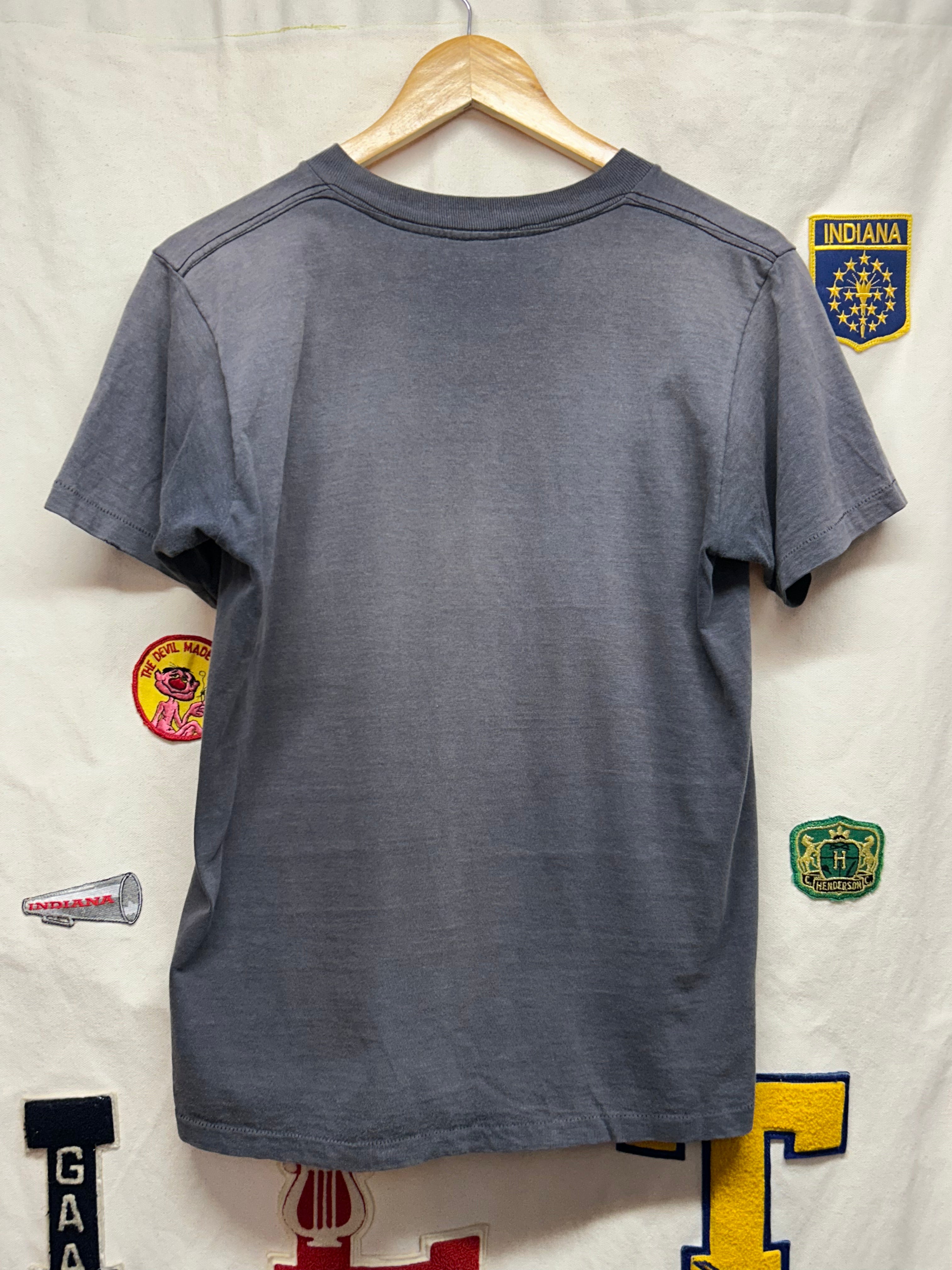 Vintage 1990 Harley Davidson Motor Cycles Rebel With a Cause Faded Black T-Shirt: Small