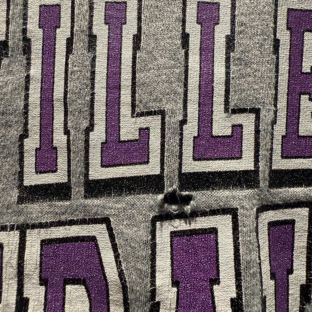 Vintage University of Evansville Purple Aces Basketball T-Shirt: L