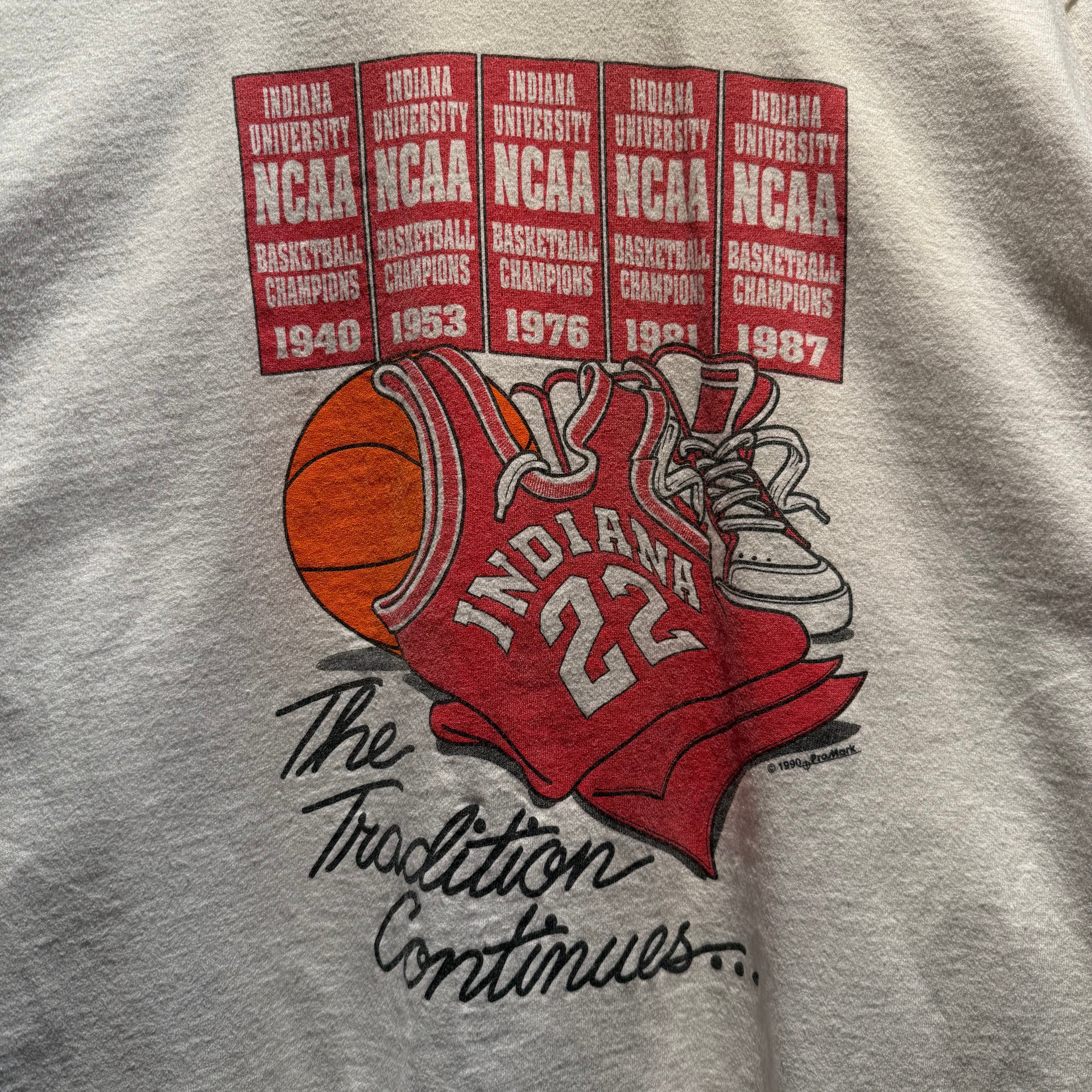 Vintage NCAA University of Indiana T-Shirt: XL